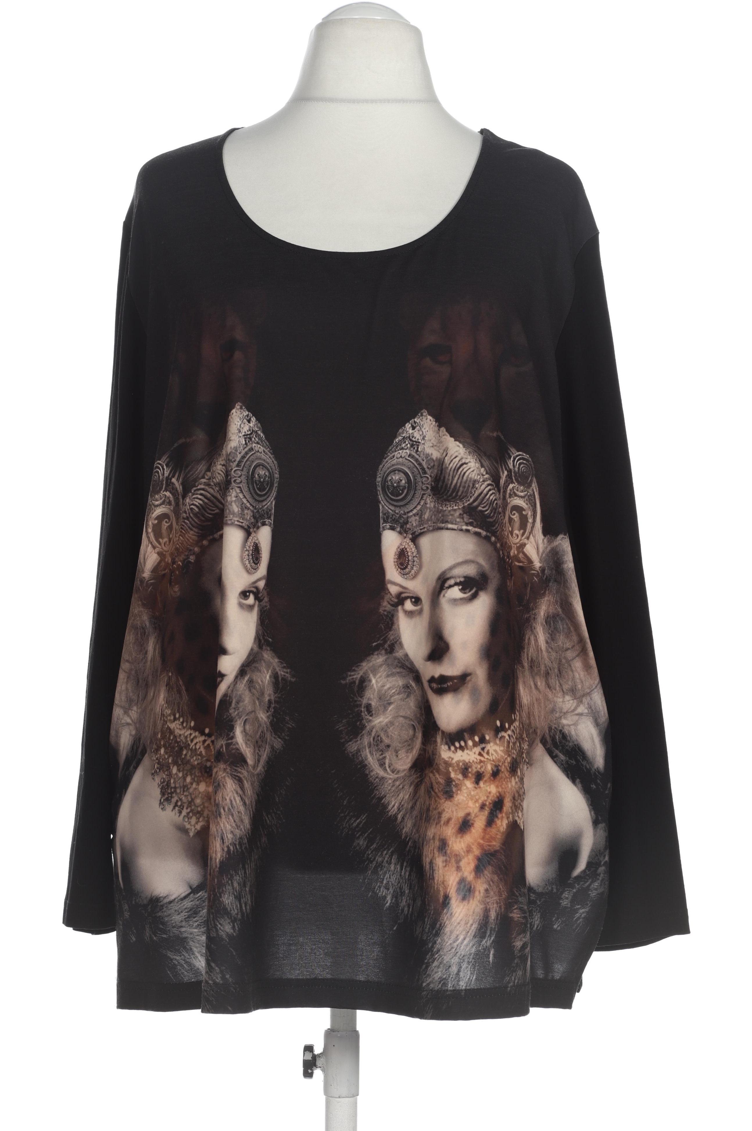 

Ulla Popken Damen Langarmshirt, schwarz, Gr. 54