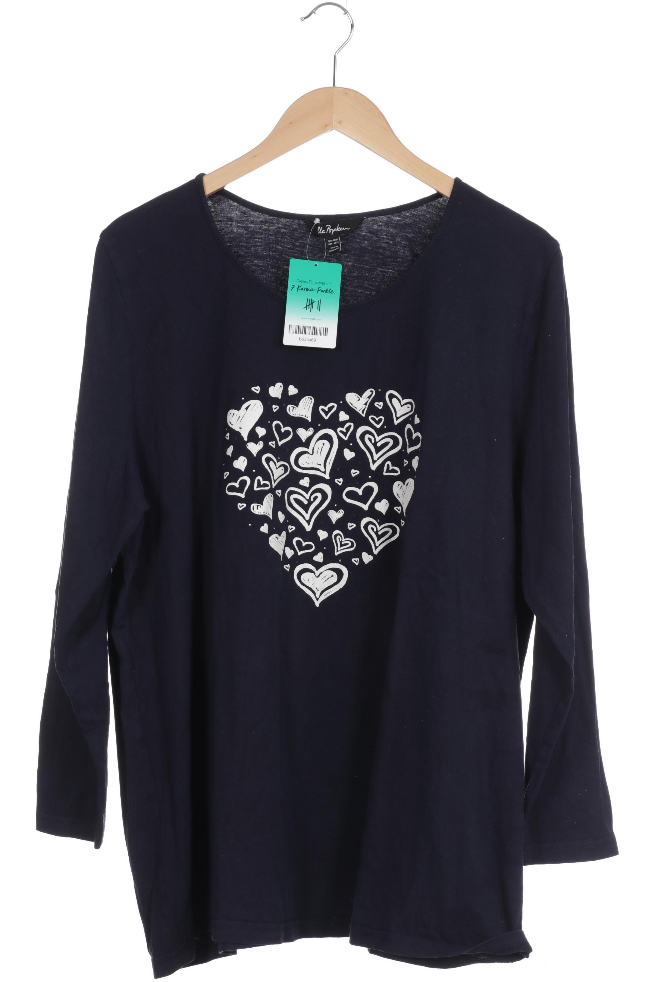 

Ulla Popken Damen Langarmshirt, blau, Gr. 50