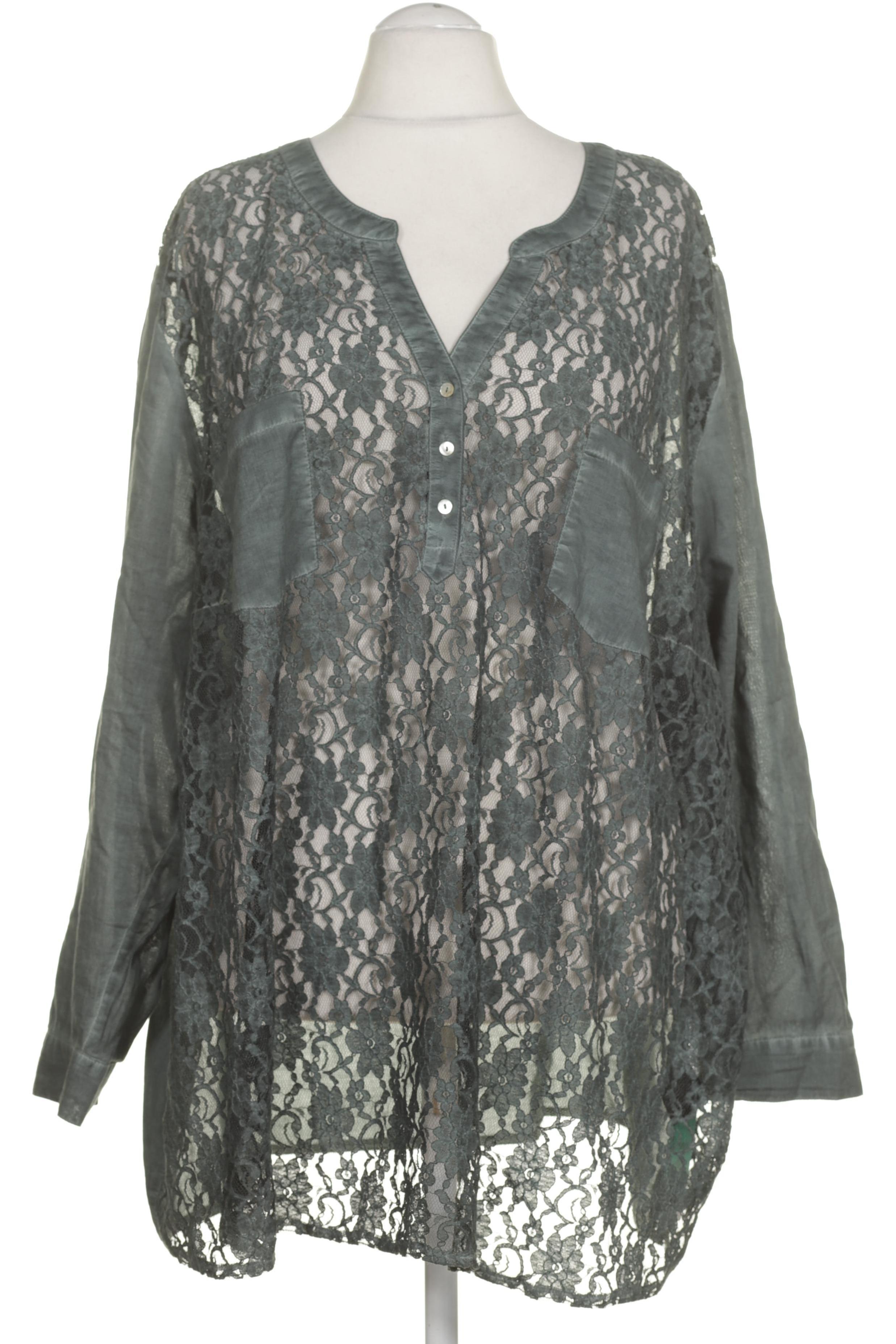 

Ulla Popken Damen Langarmshirt, grün, Gr. 58