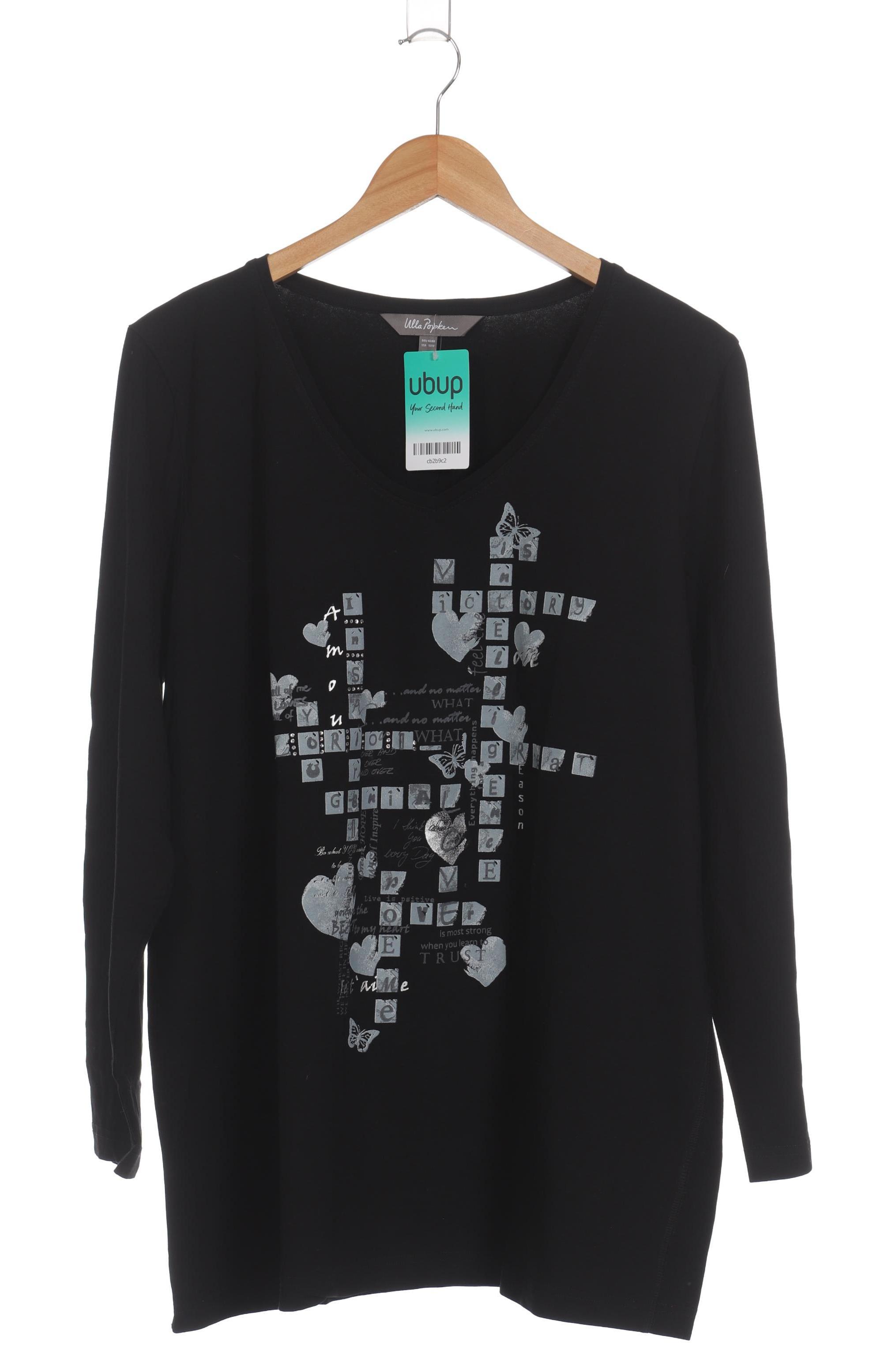 

Ulla Popken Damen Langarmshirt, schwarz, Gr. 46