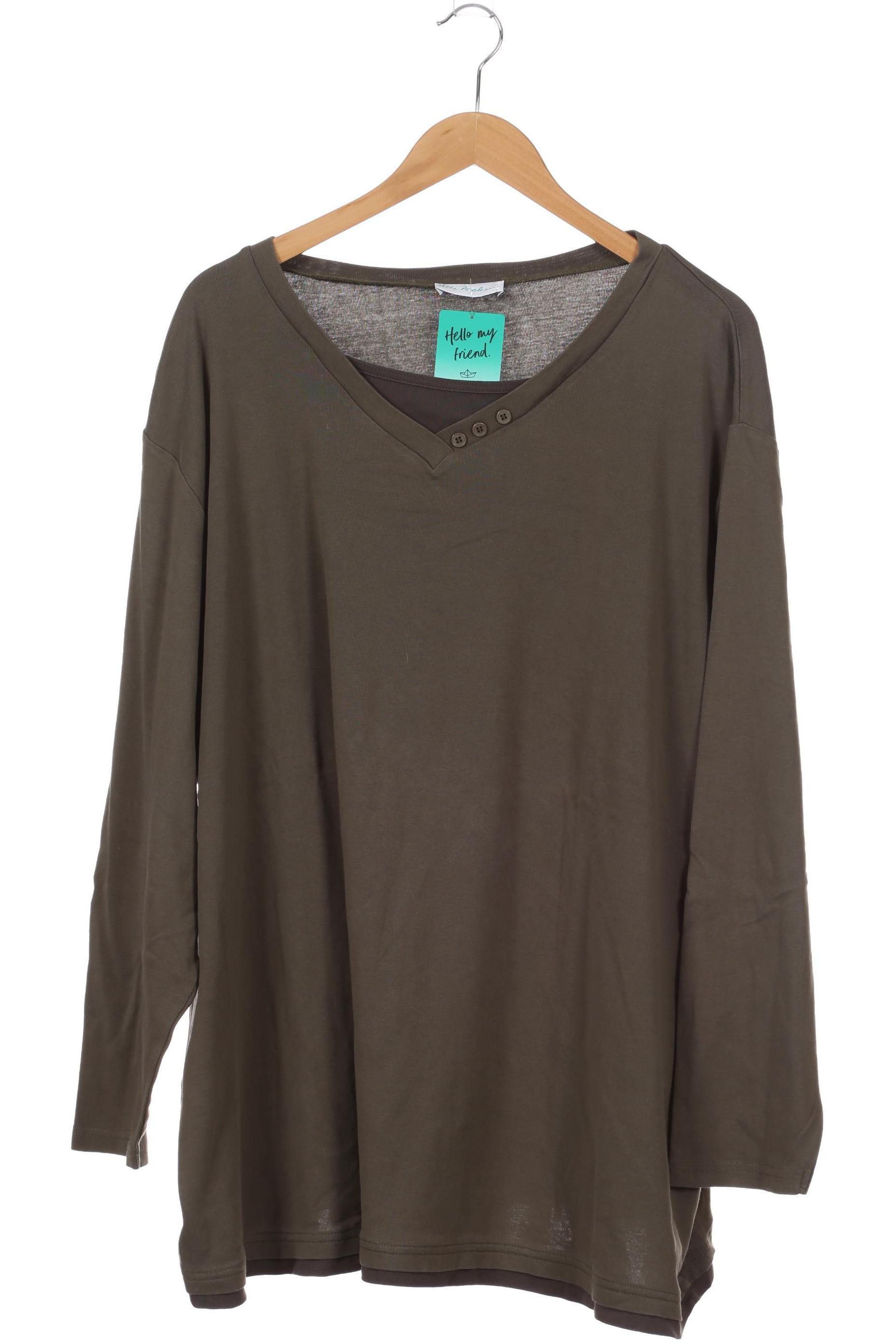 

Ulla Popken Damen Langarmshirt, grün, Gr. 54