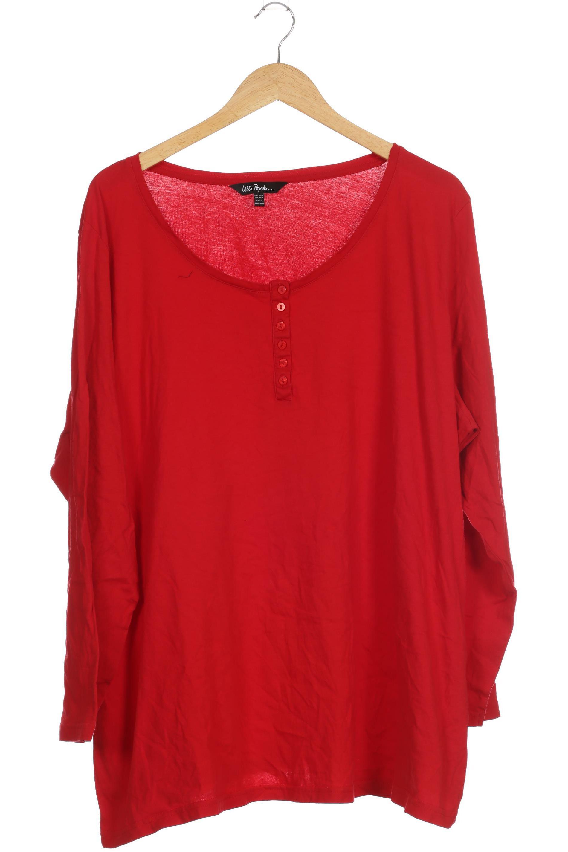 

Ulla Popken Damen Langarmshirt, rot, Gr. 54