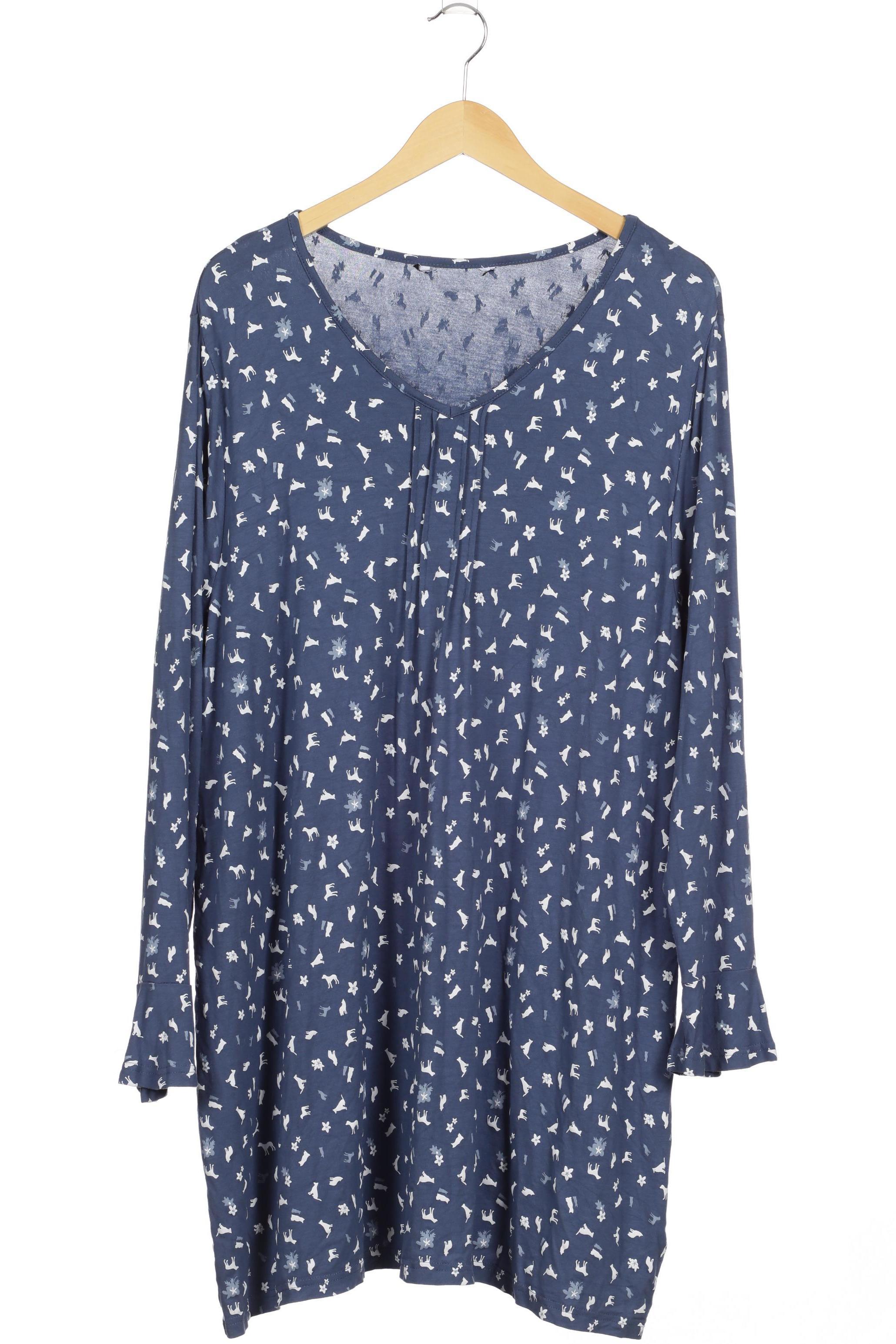 

Ulla Popken Damen Langarmshirt, blau, Gr.