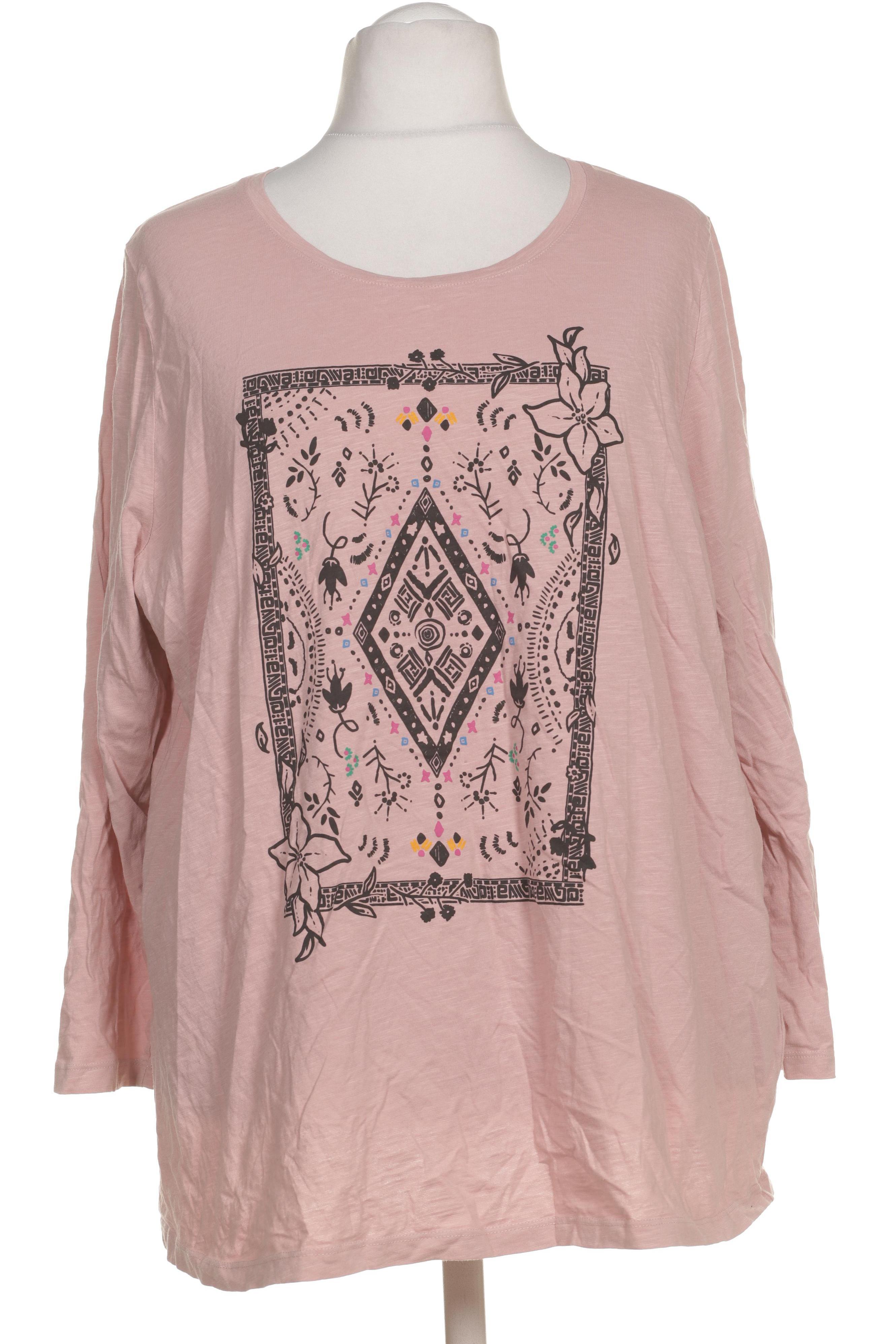 

Ulla Popken Damen Langarmshirt, pink, Gr. 54