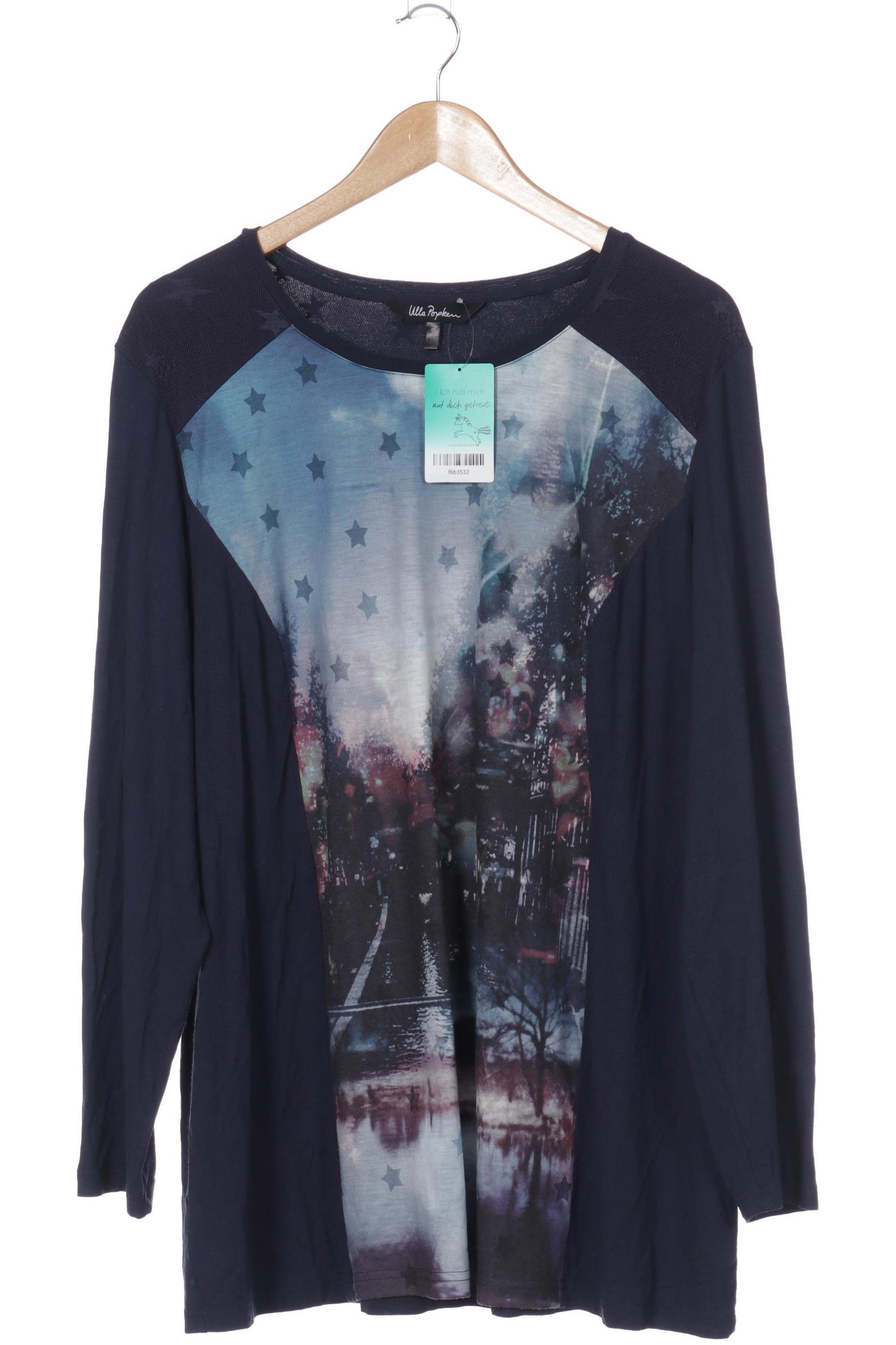 

Ulla Popken Damen Langarmshirt, blau, Gr. 46