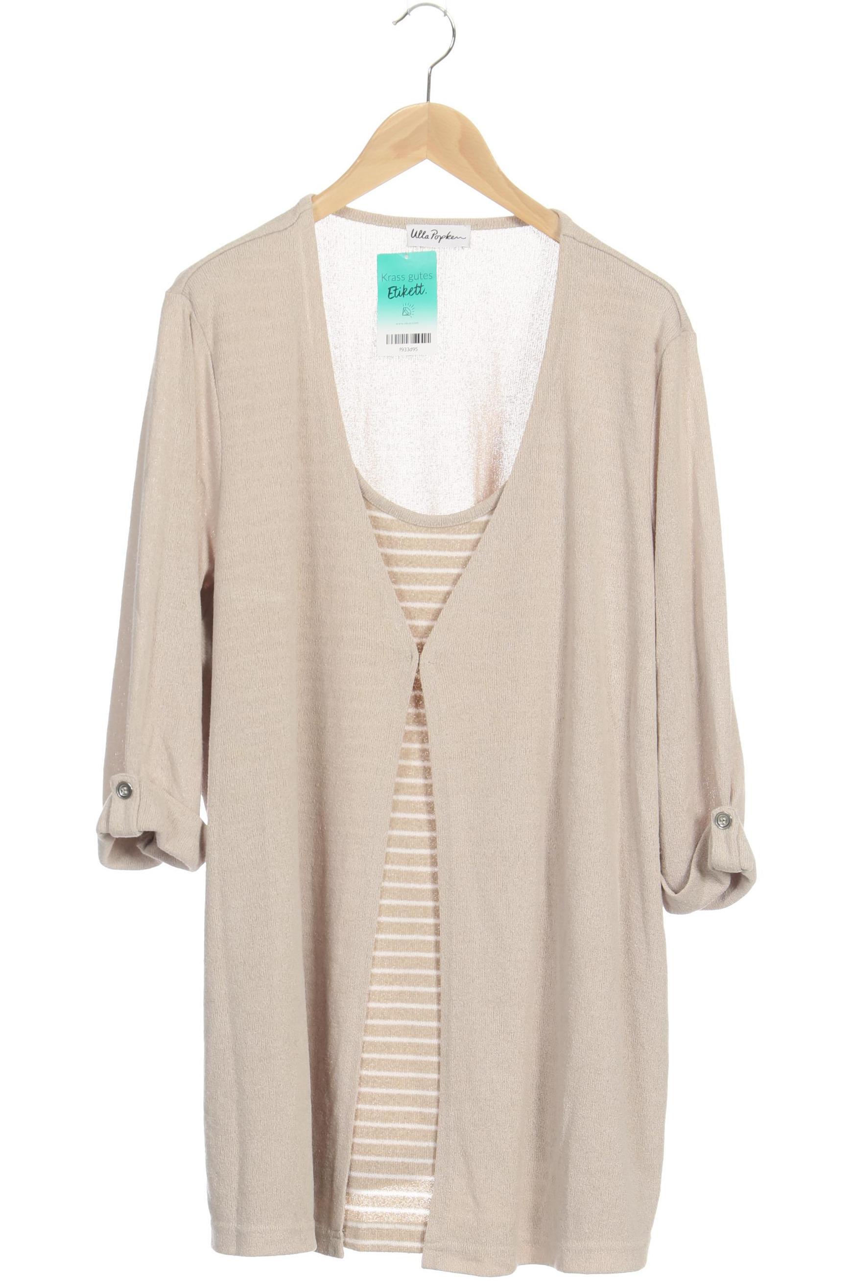 

Ulla Popken Damen Langarmshirt, beige, Gr. 54