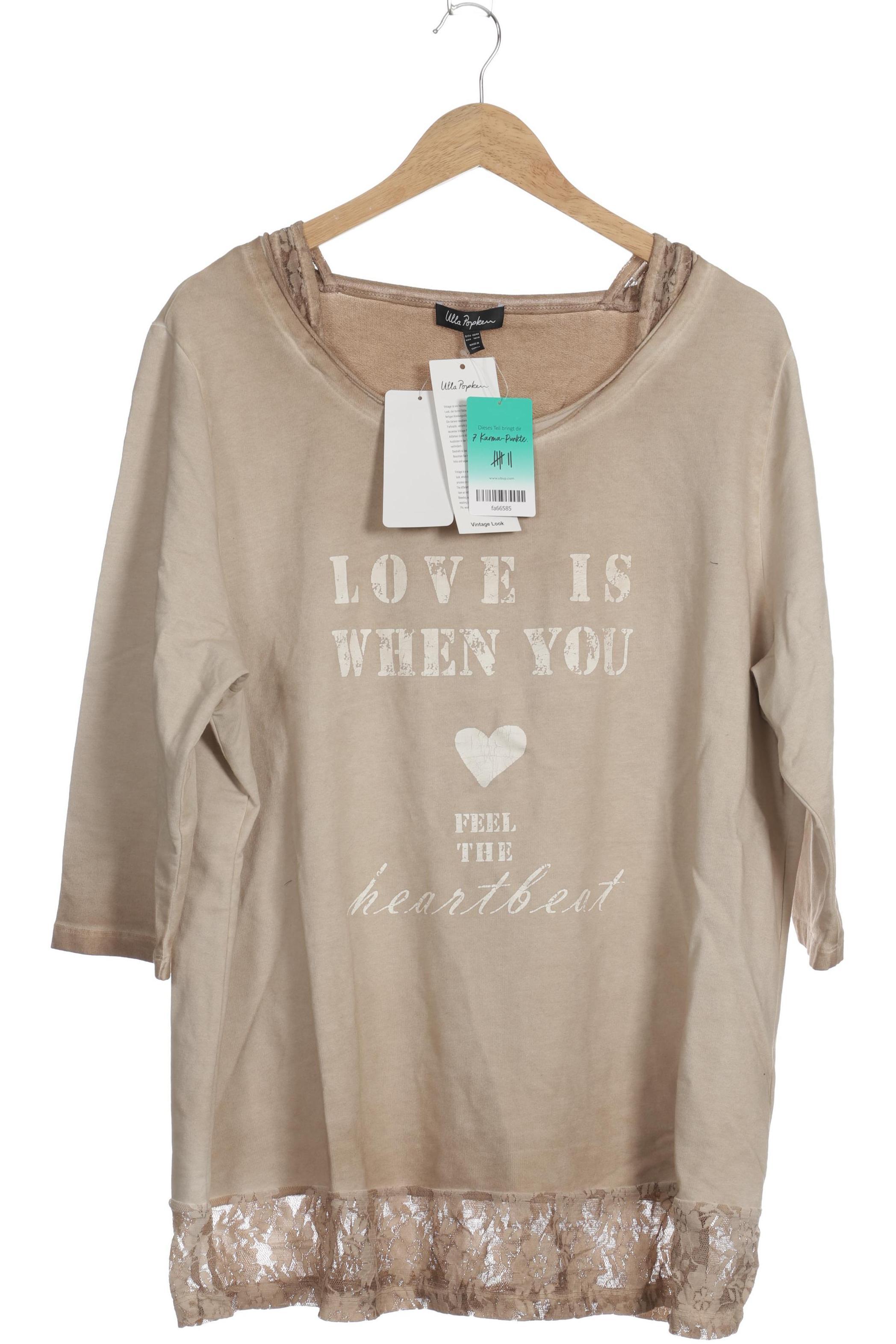 

Ulla Popken Damen Langarmshirt, braun, Gr. 46