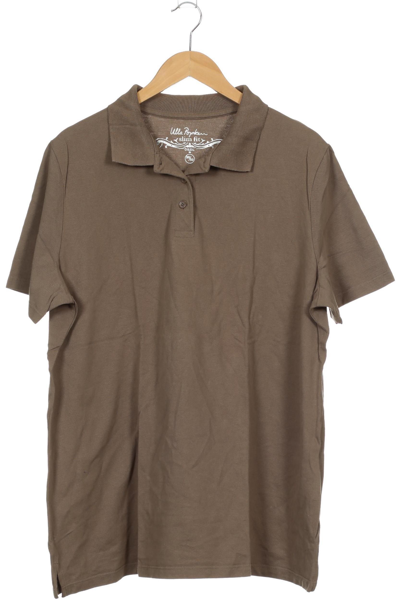 

Ulla Popken Damen Poloshirt, braun, Gr. 50