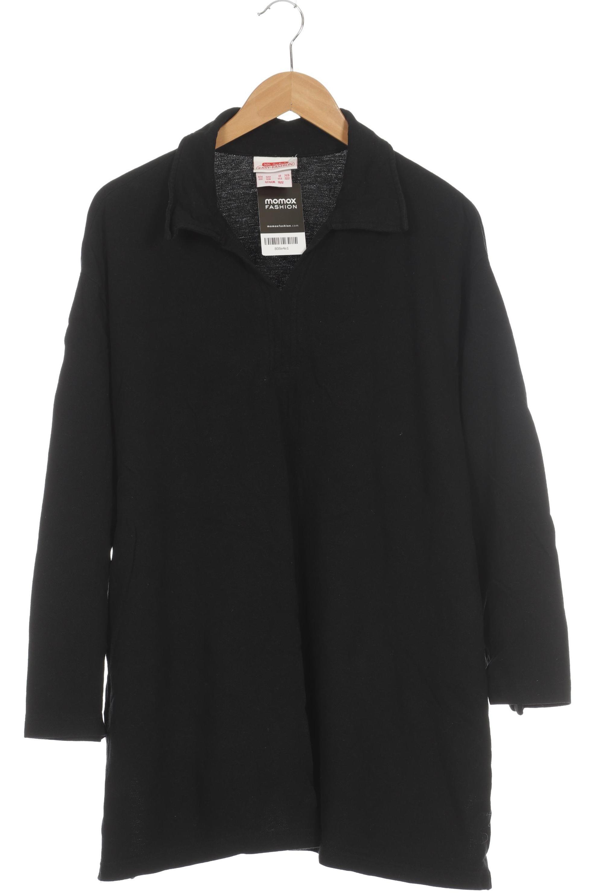 

Ulla Popken Damen Poloshirt, schwarz, Gr. 50