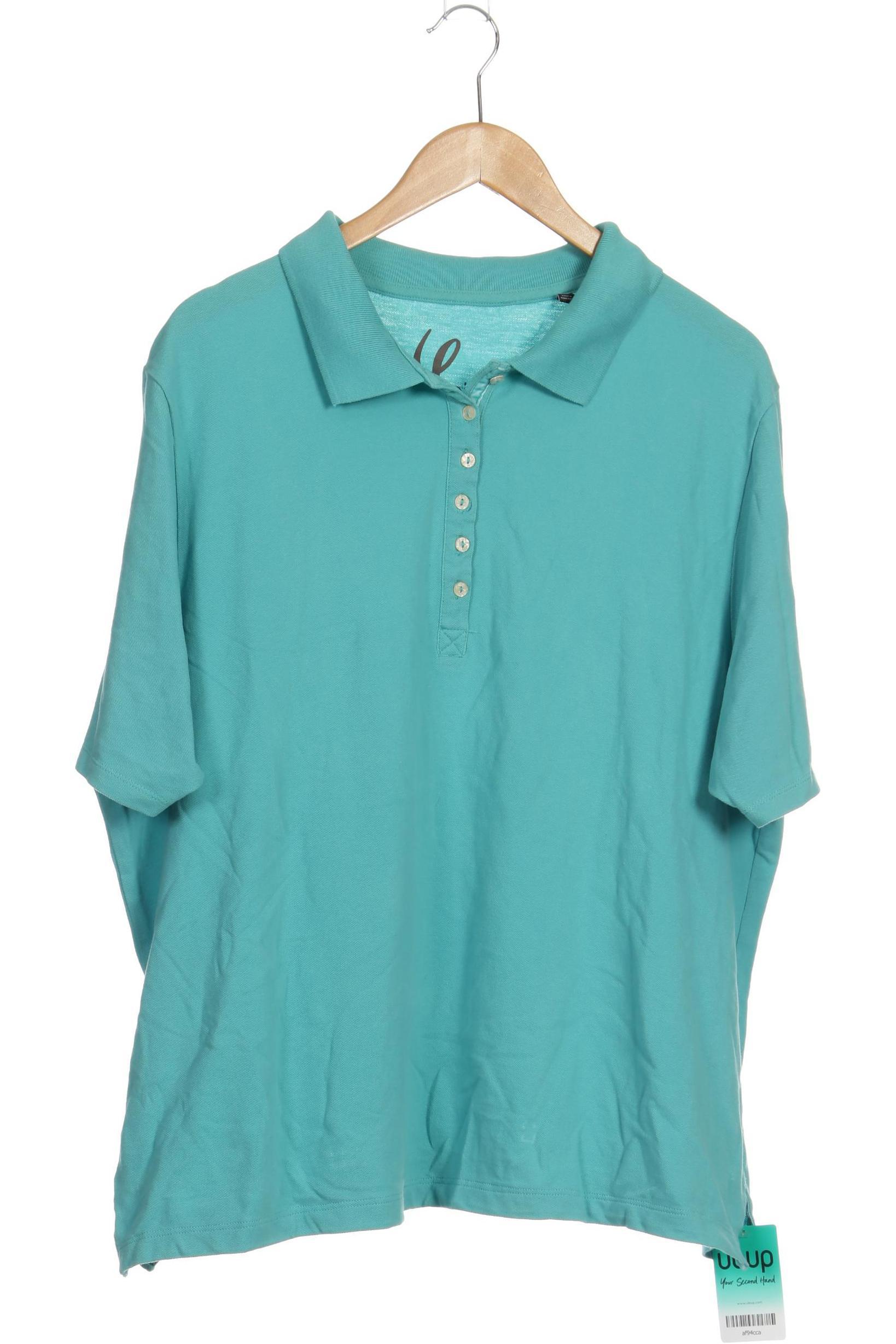 

Ulla Popken Damen Poloshirt, türkis, Gr. 46