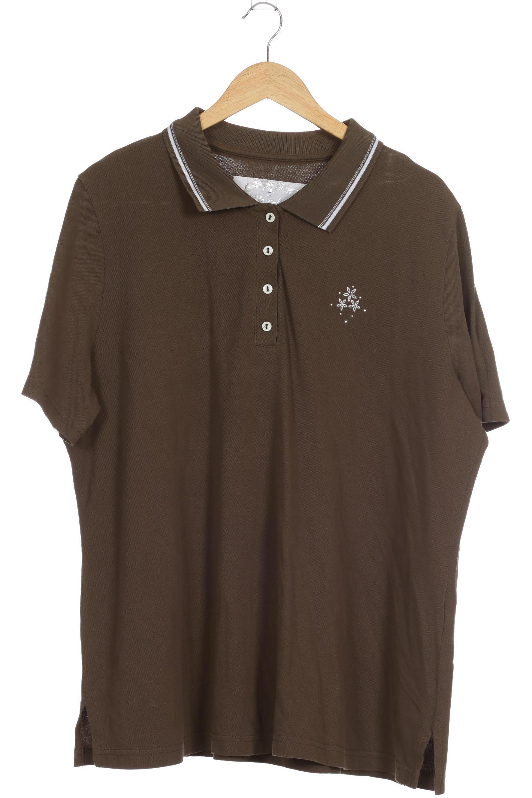 

Ulla Popken Damen Poloshirt, braun, Gr. 50