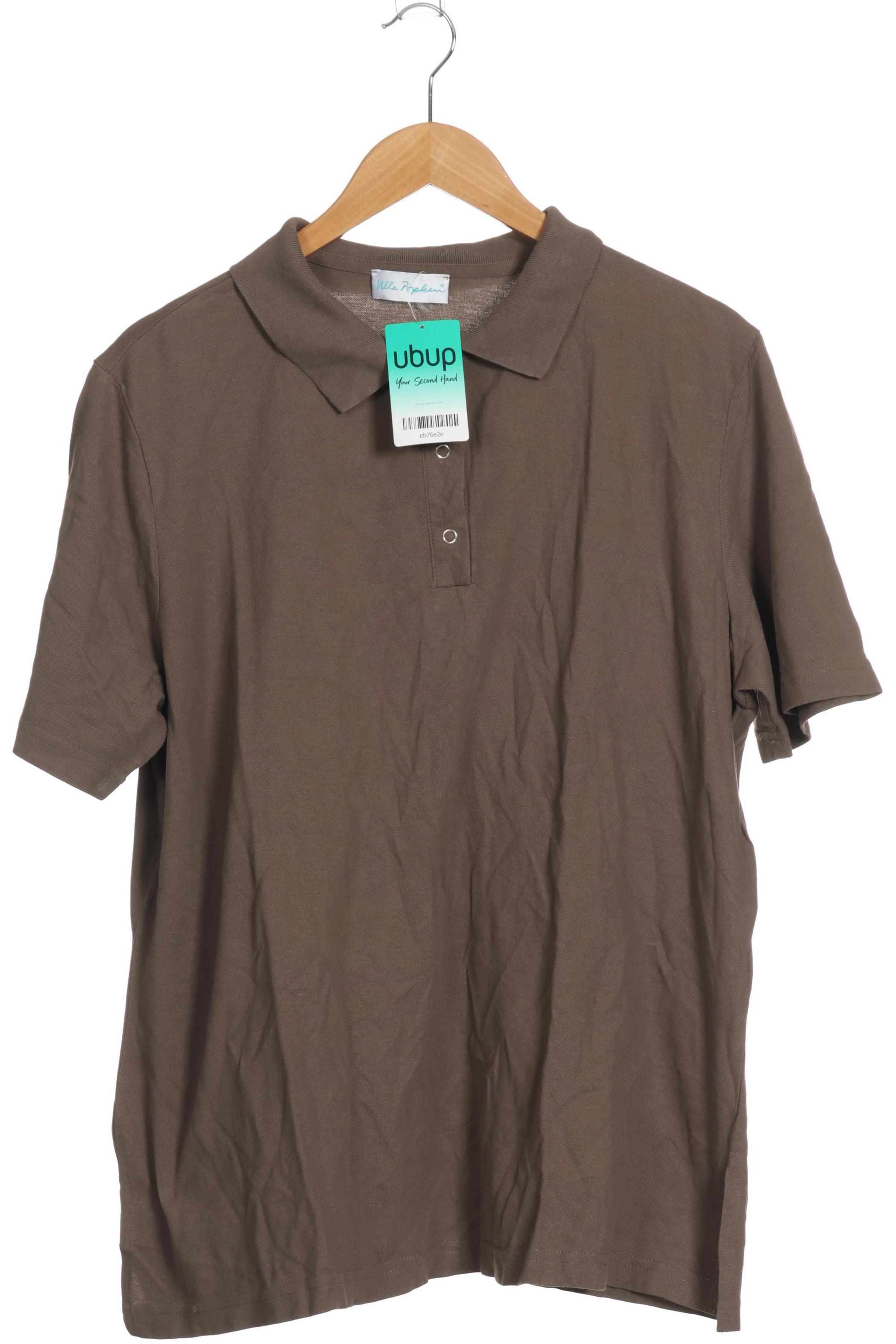 

Ulla Popken Damen Poloshirt, braun, Gr. 46