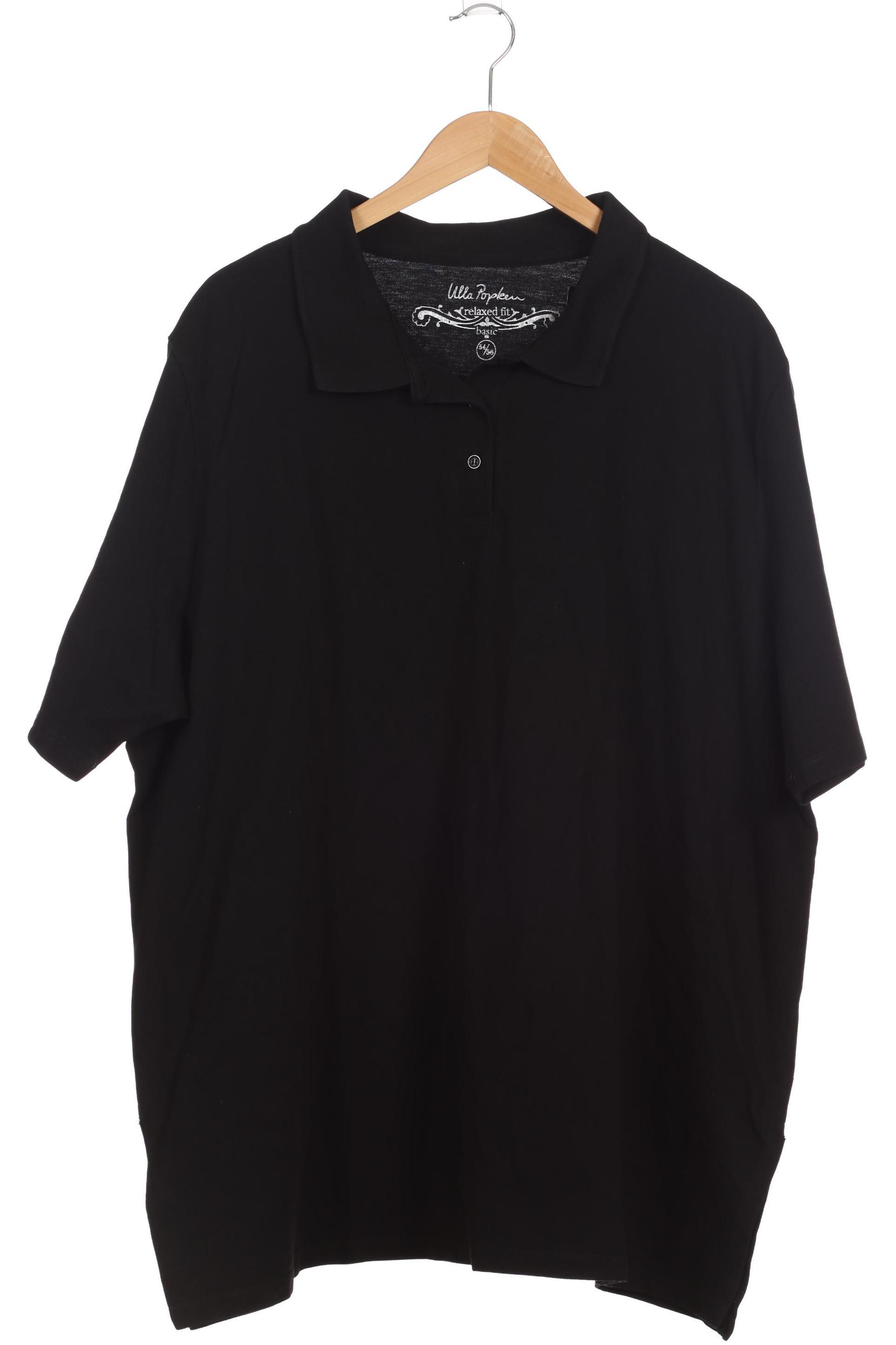 

Ulla Popken Damen Poloshirt, schwarz, Gr. 54