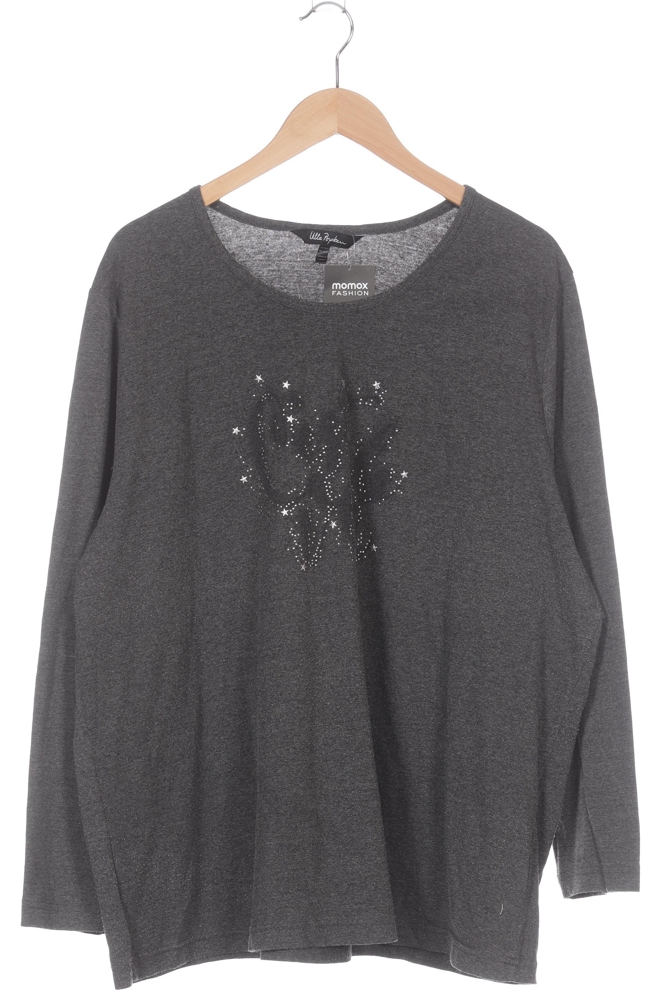 

Ulla Popken Damen Langarmshirt, grau, Gr. 50