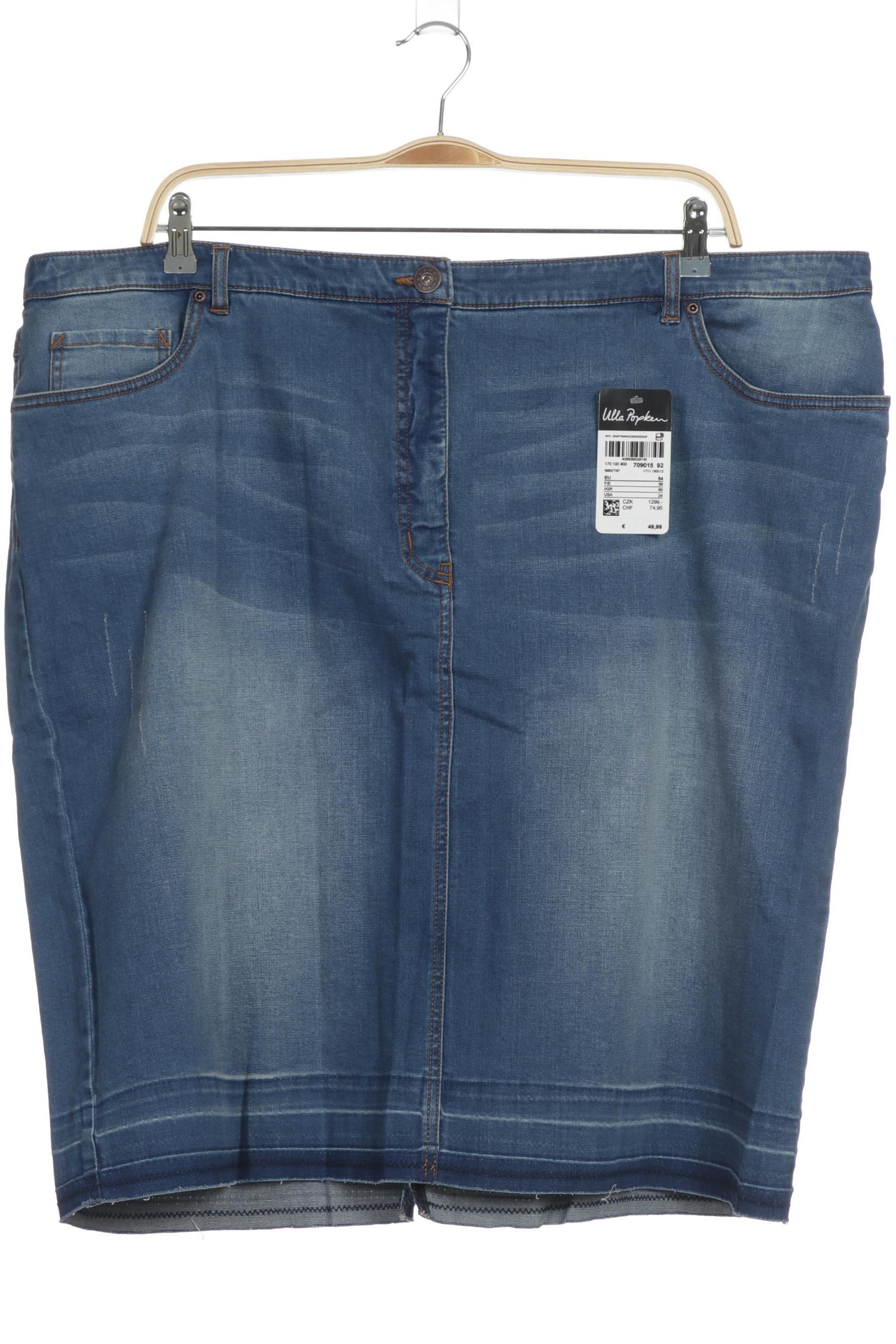 

Ulla Popken Damen Rock, blau, Gr. 54