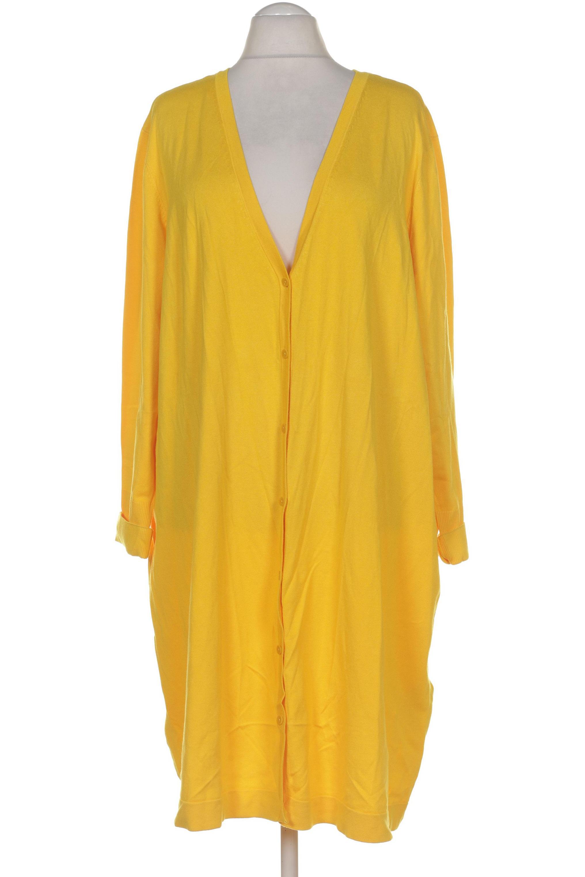 

Ulla Popken Damen Strickjacke, gelb, Gr. 54