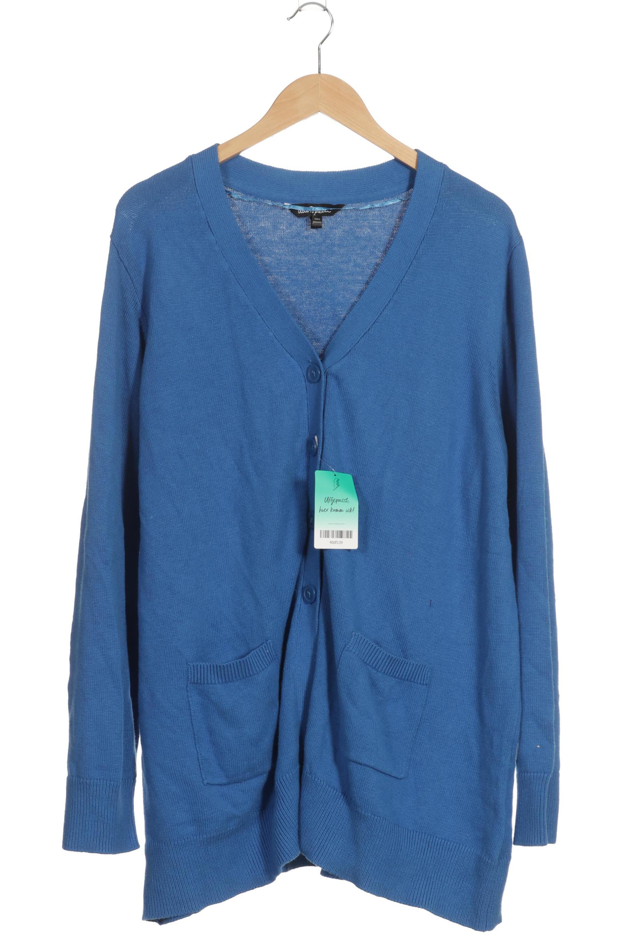 

Ulla Popken Damen Strickjacke, blau, Gr. 50