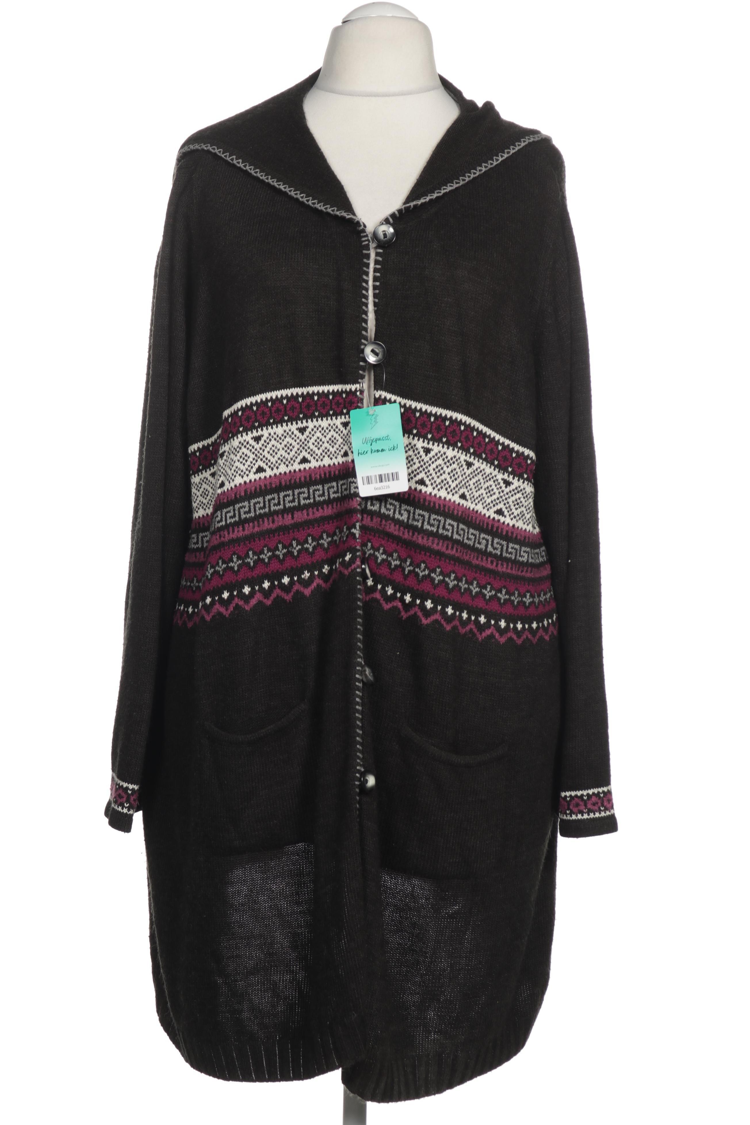 

Ulla Popken Damen Strickjacke, grau, Gr. 58