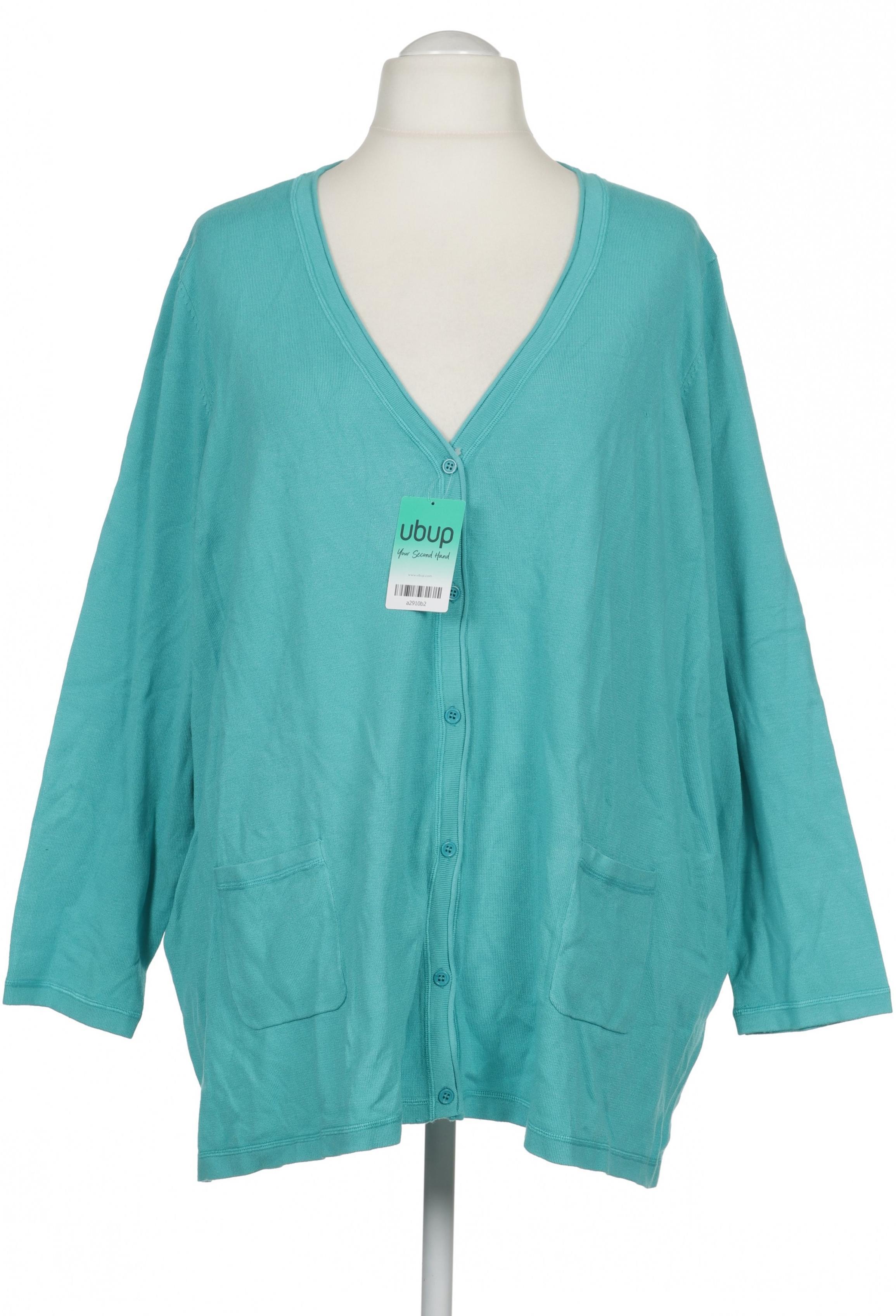 

Ulla Popken Damen Strickjacke, türkis, Gr. 58