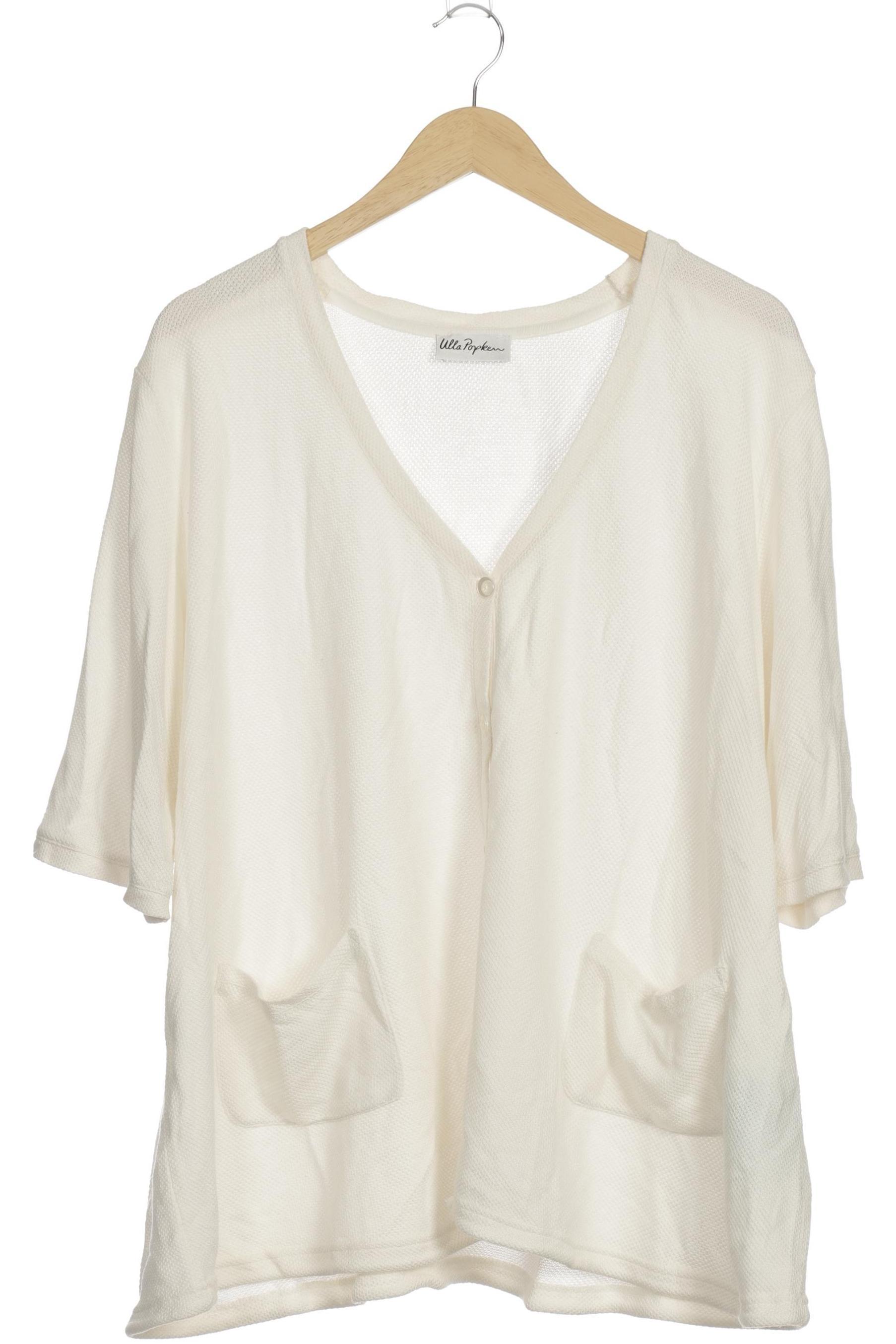 

Ulla Popken Damen Strickjacke, weiß, Gr. 50