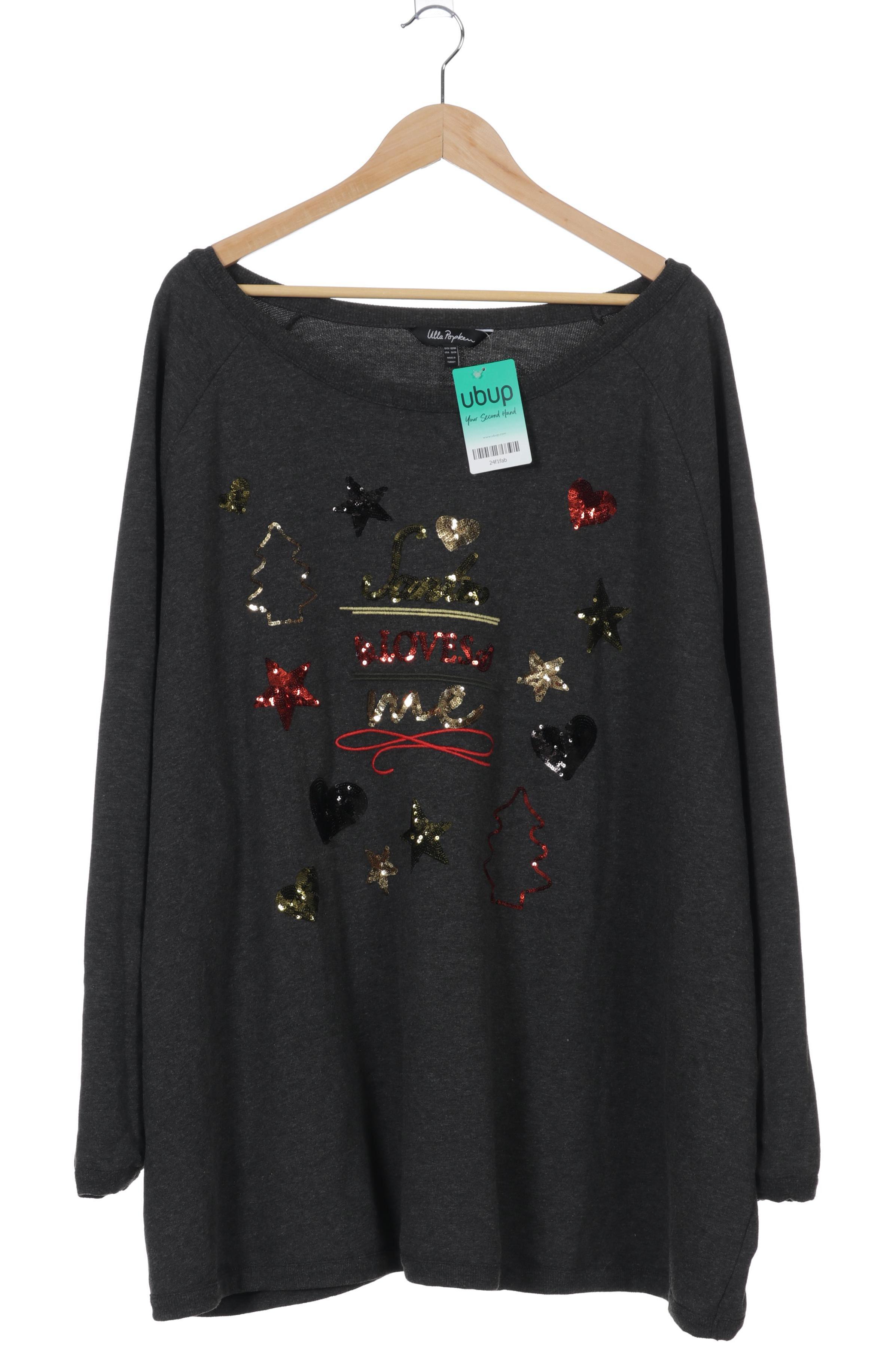 

Ulla Popken Damen Sweatshirt, grau, Gr. 62
