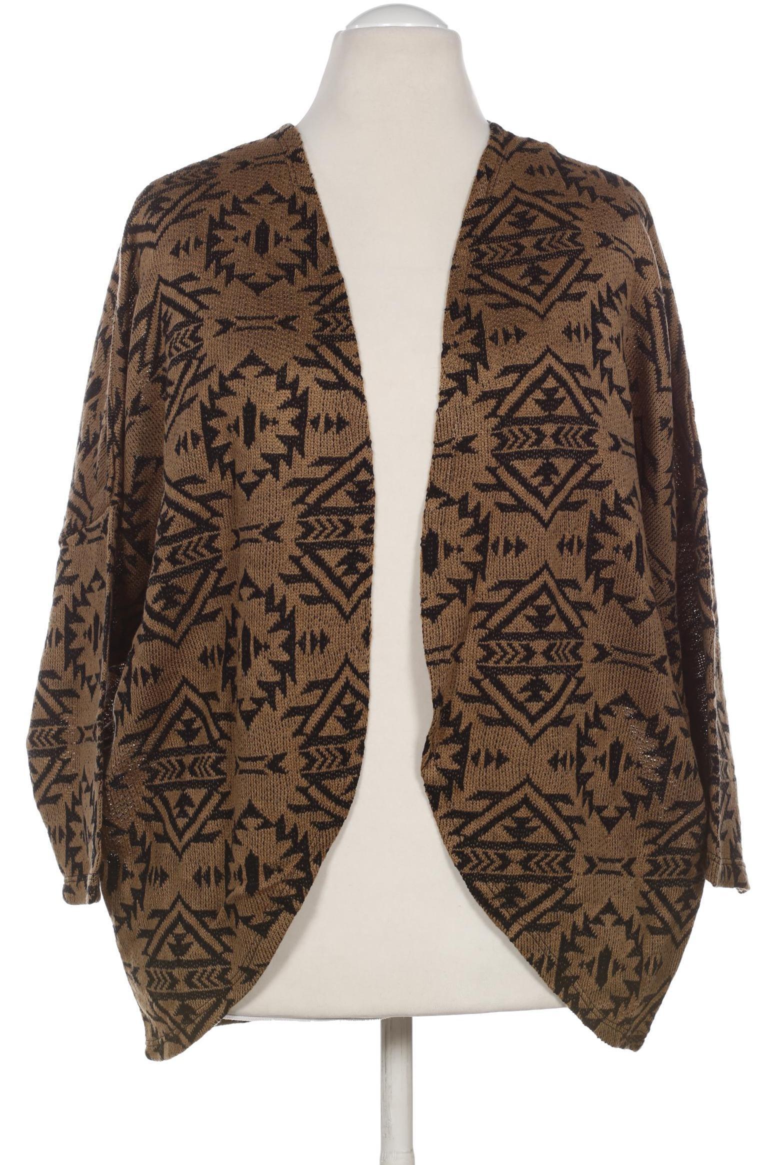 

Ulla Popken Damen Strickjacke, braun, Gr. 42