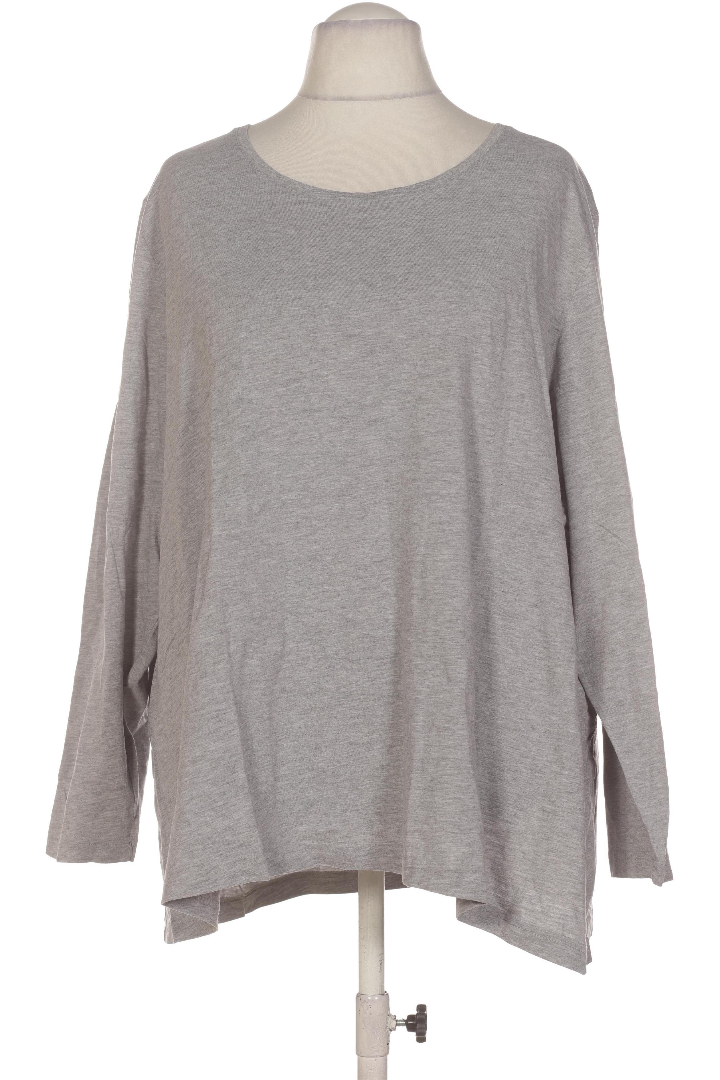 

Ulla Popken Damen Langarmshirt, grau, Gr. 58