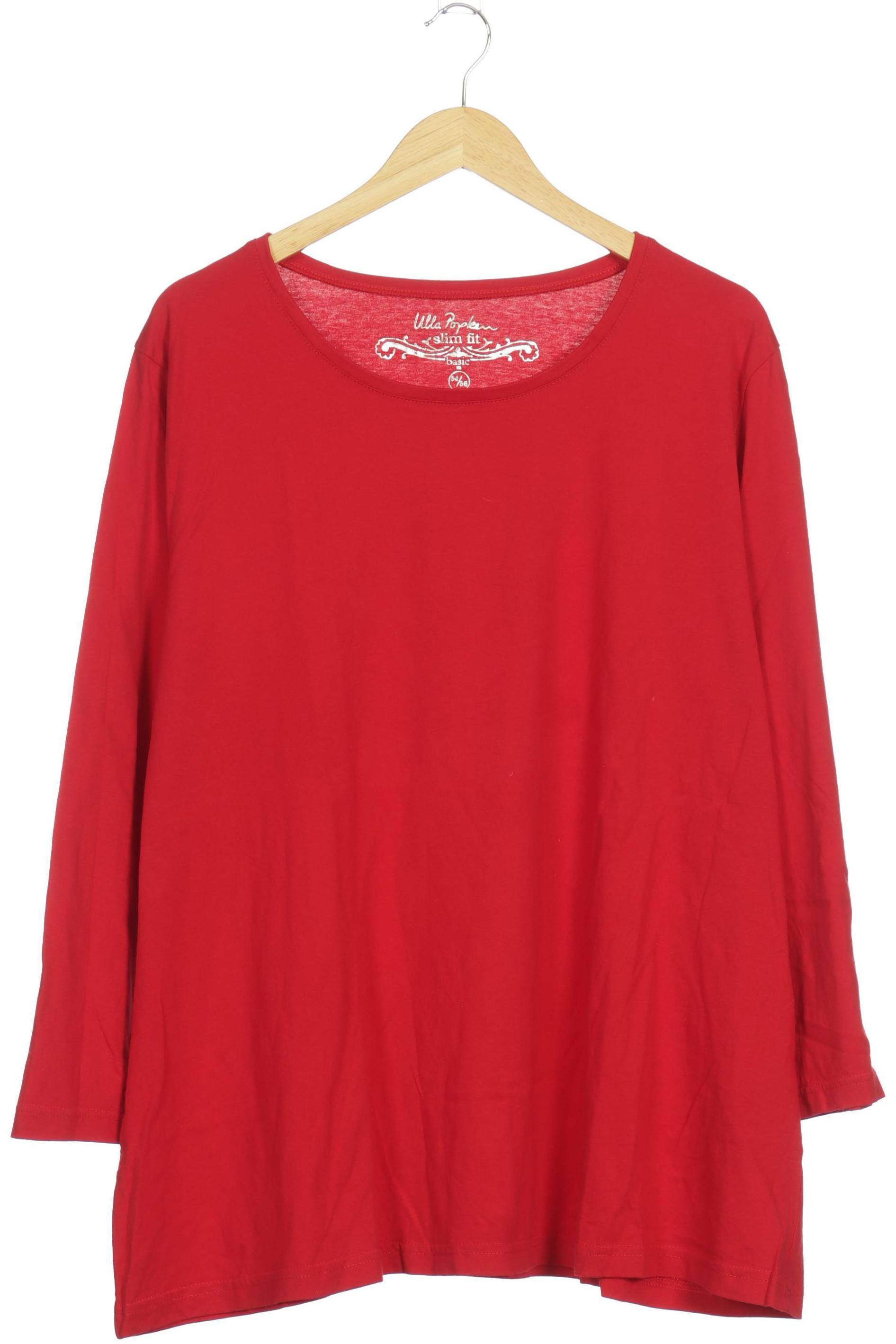 

Ulla Popken Damen Langarmshirt, rot, Gr. 54