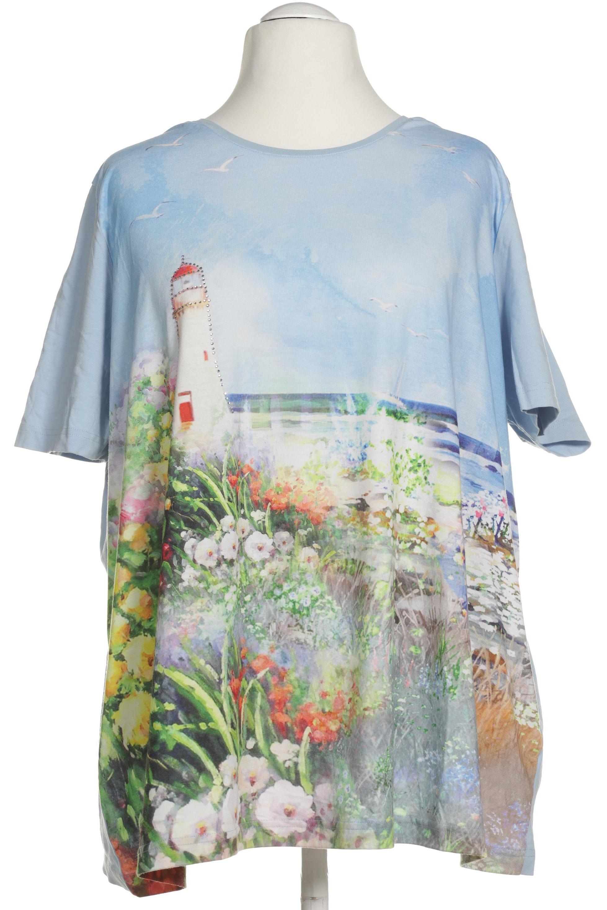 

Ulla Popken Damen T-Shirt, blau, Gr. 54