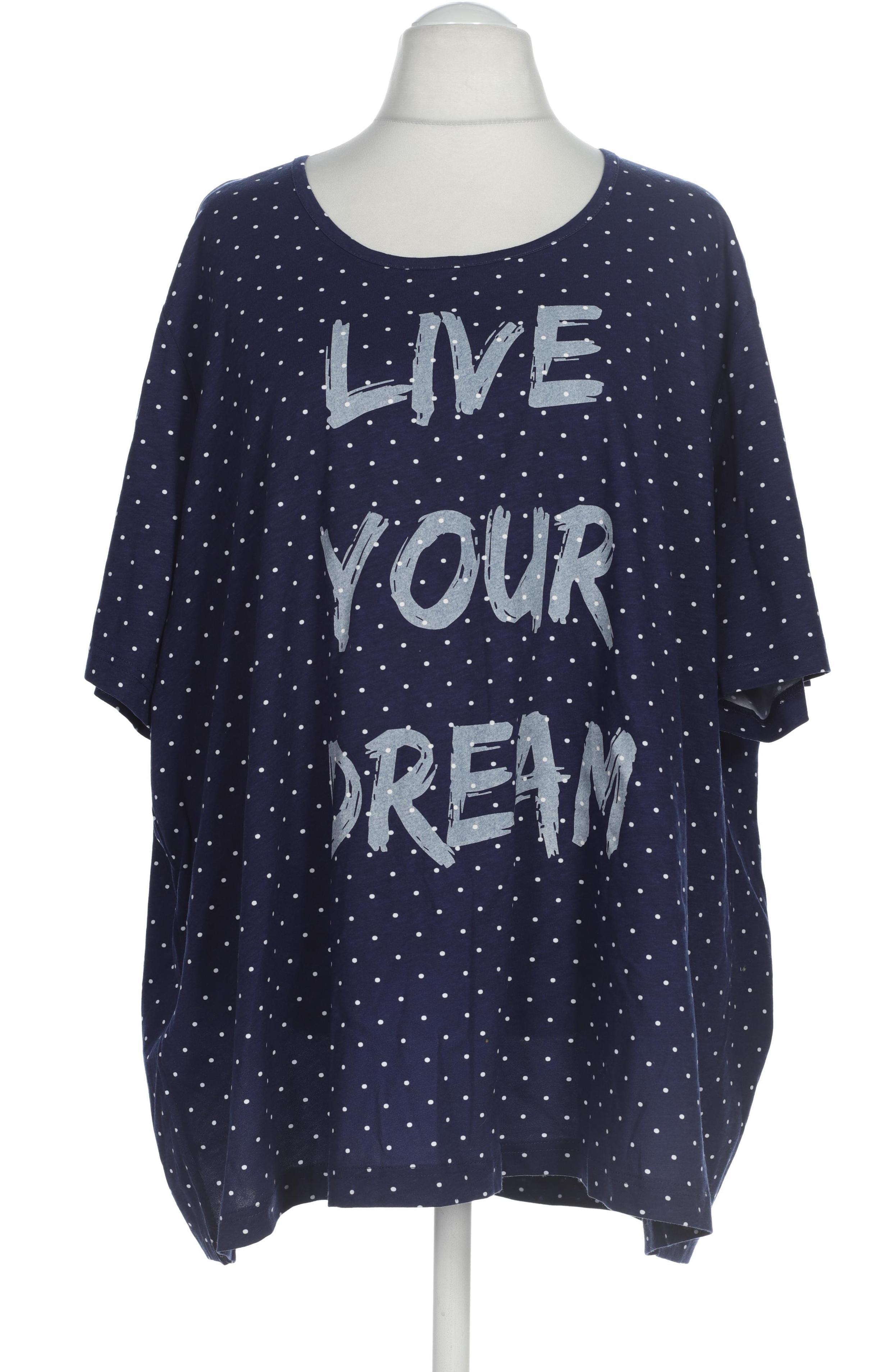 

Ulla Popken Damen T-Shirt, blau, Gr. 58