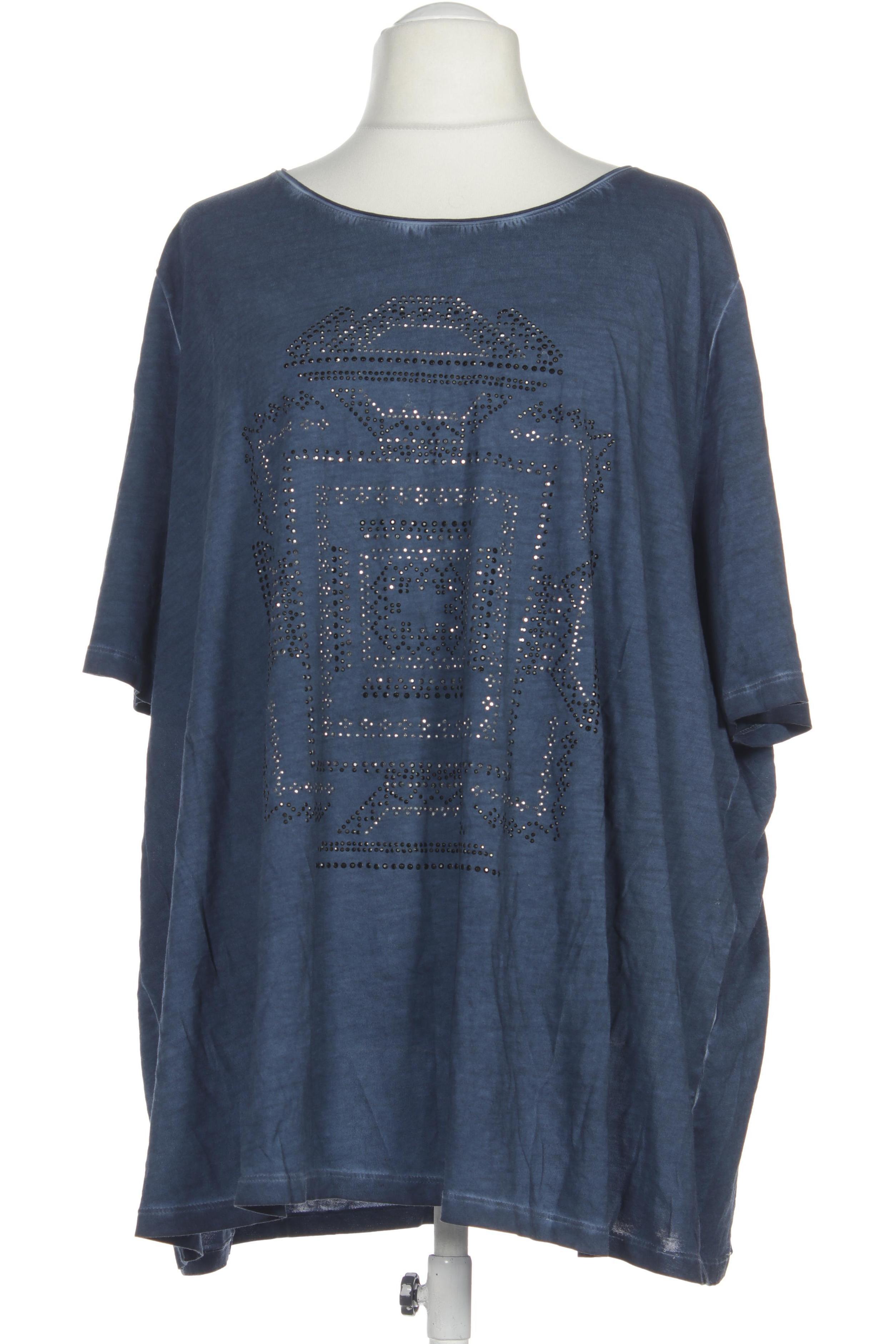 

Ulla Popken Damen T-Shirt, blau, Gr. 58