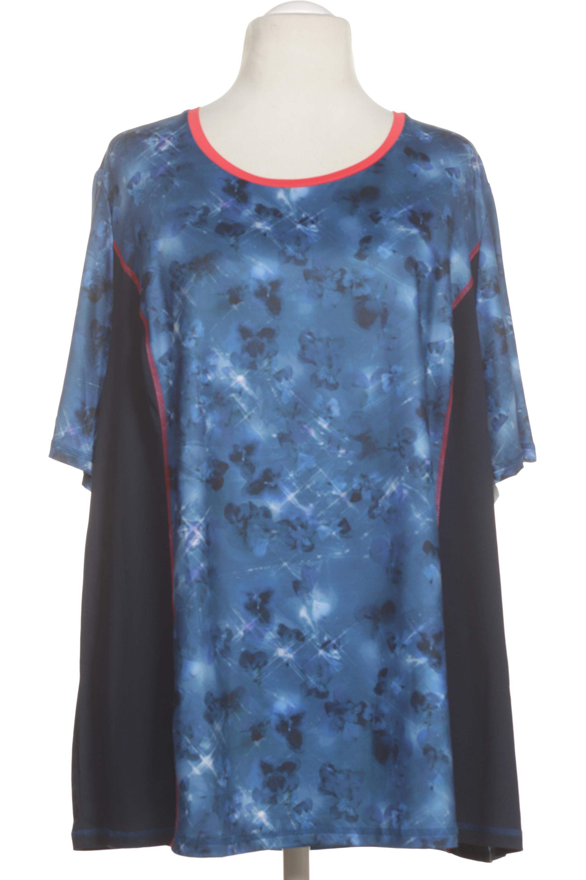 

Ulla Popken Damen T-Shirt, blau, Gr. 58