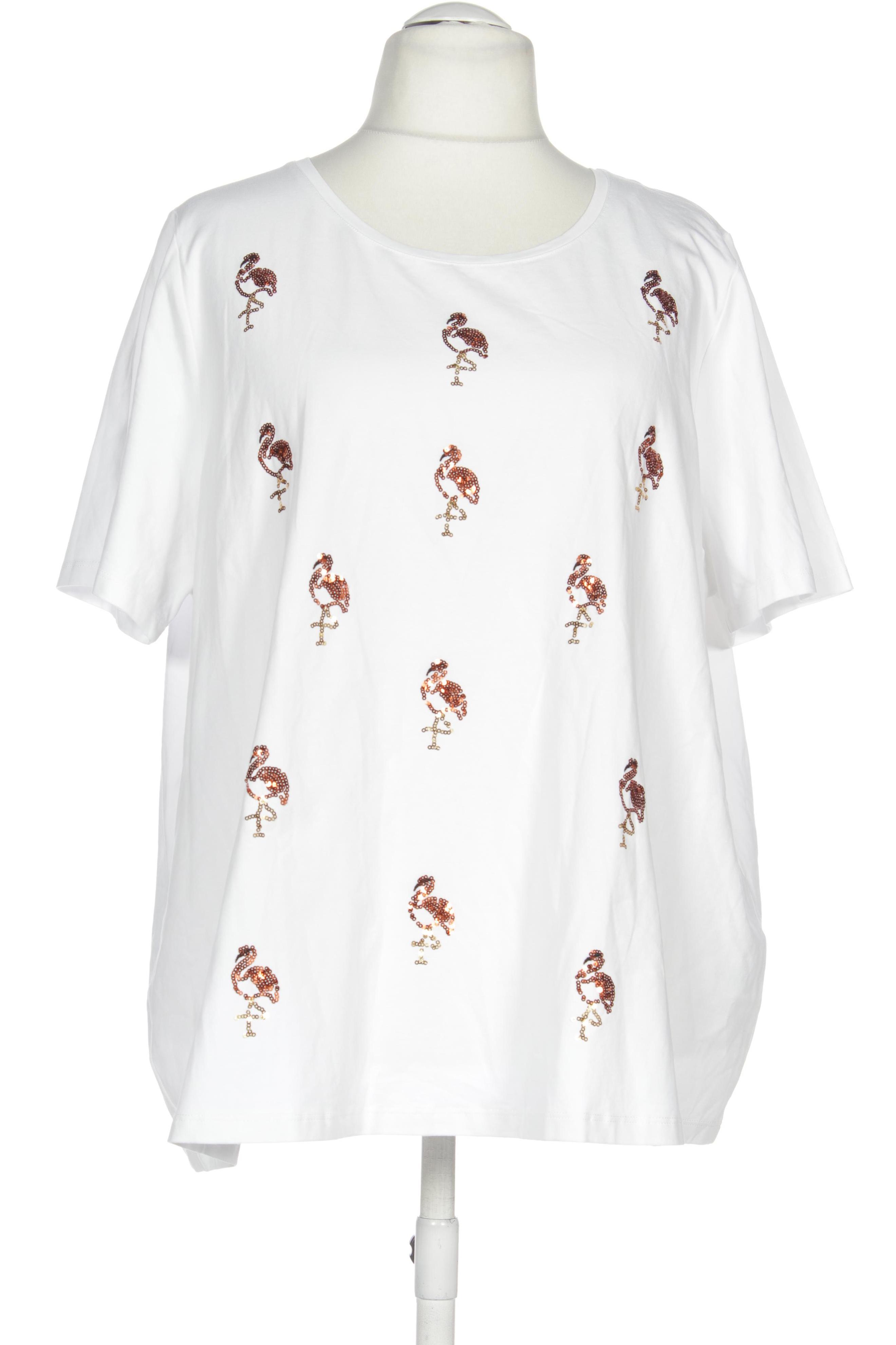 

Ulla Popken Damen T-Shirt, weiß, Gr. 54