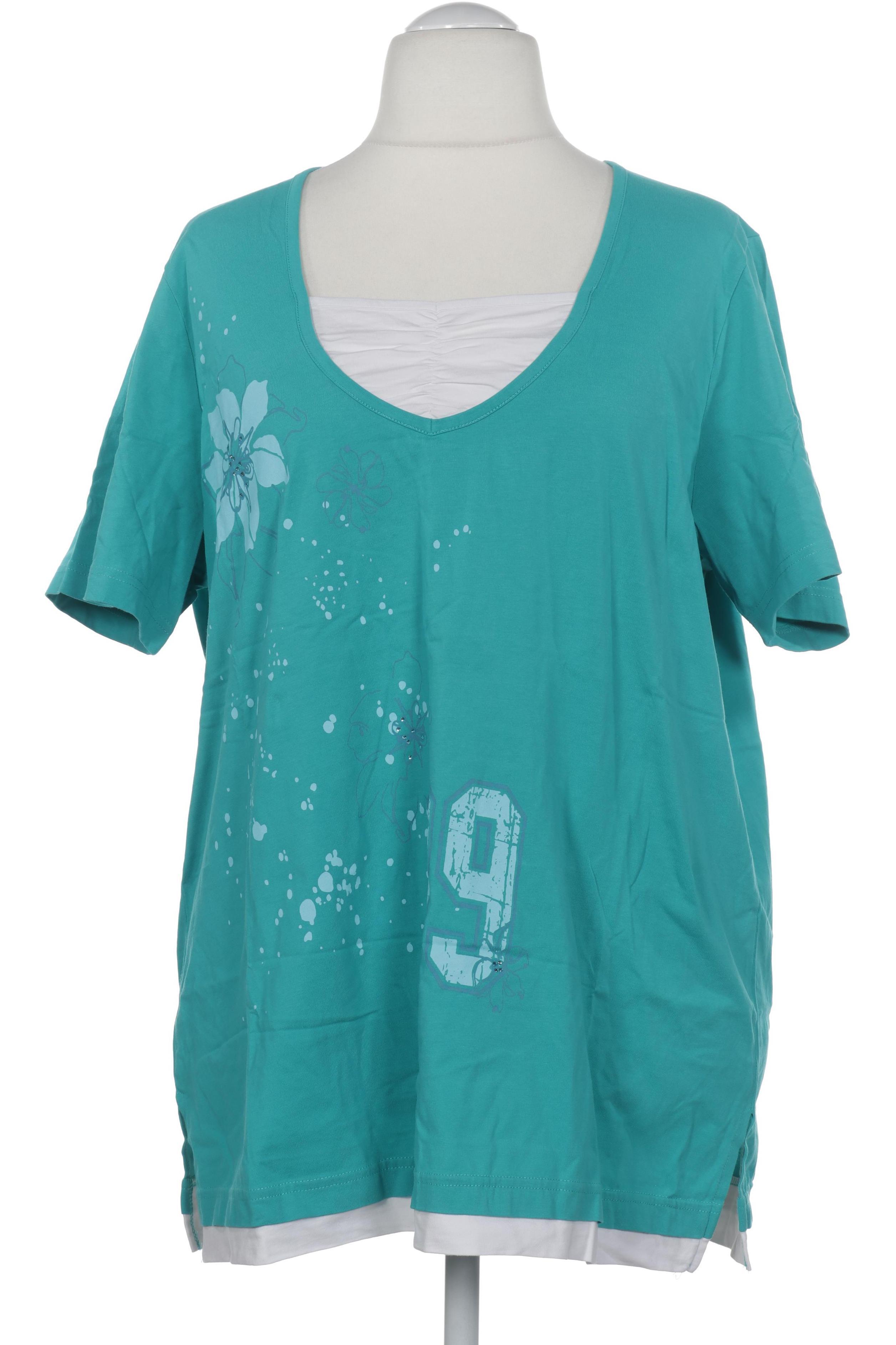 

Ulla Popken Damen T-Shirt, türkis, Gr. 50