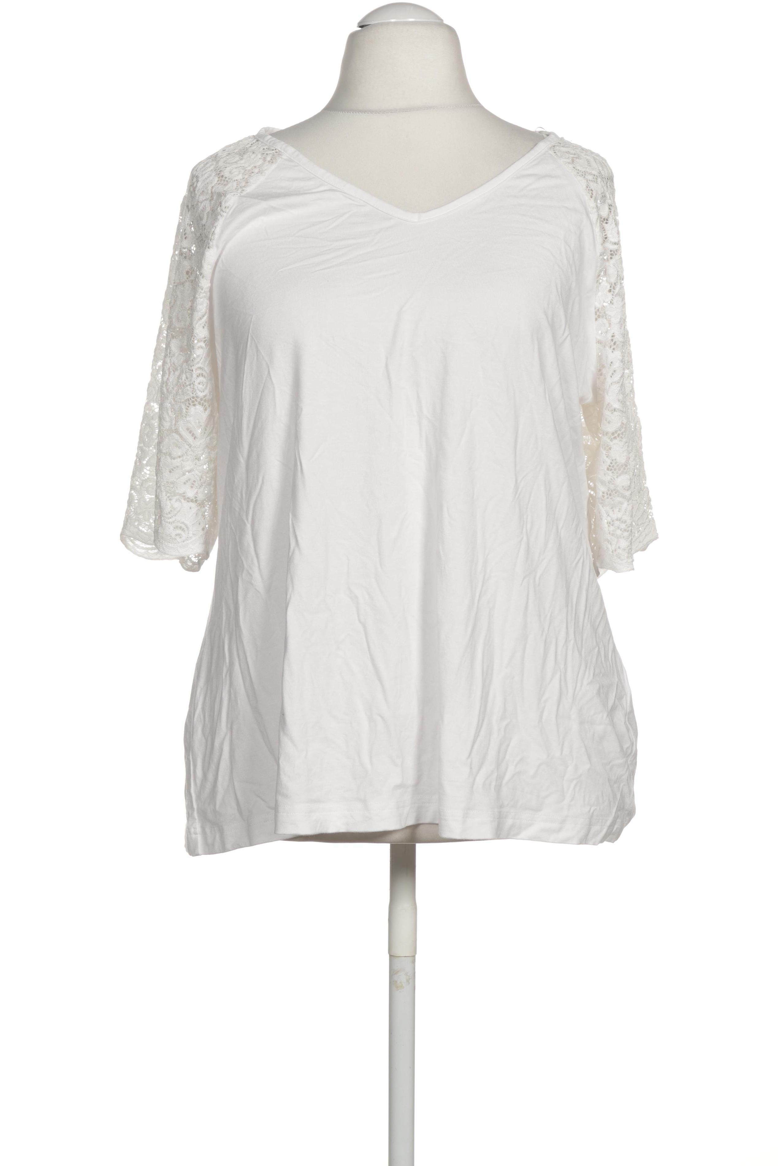 

Ulla Popken Damen T-Shirt, weiß, Gr. 46