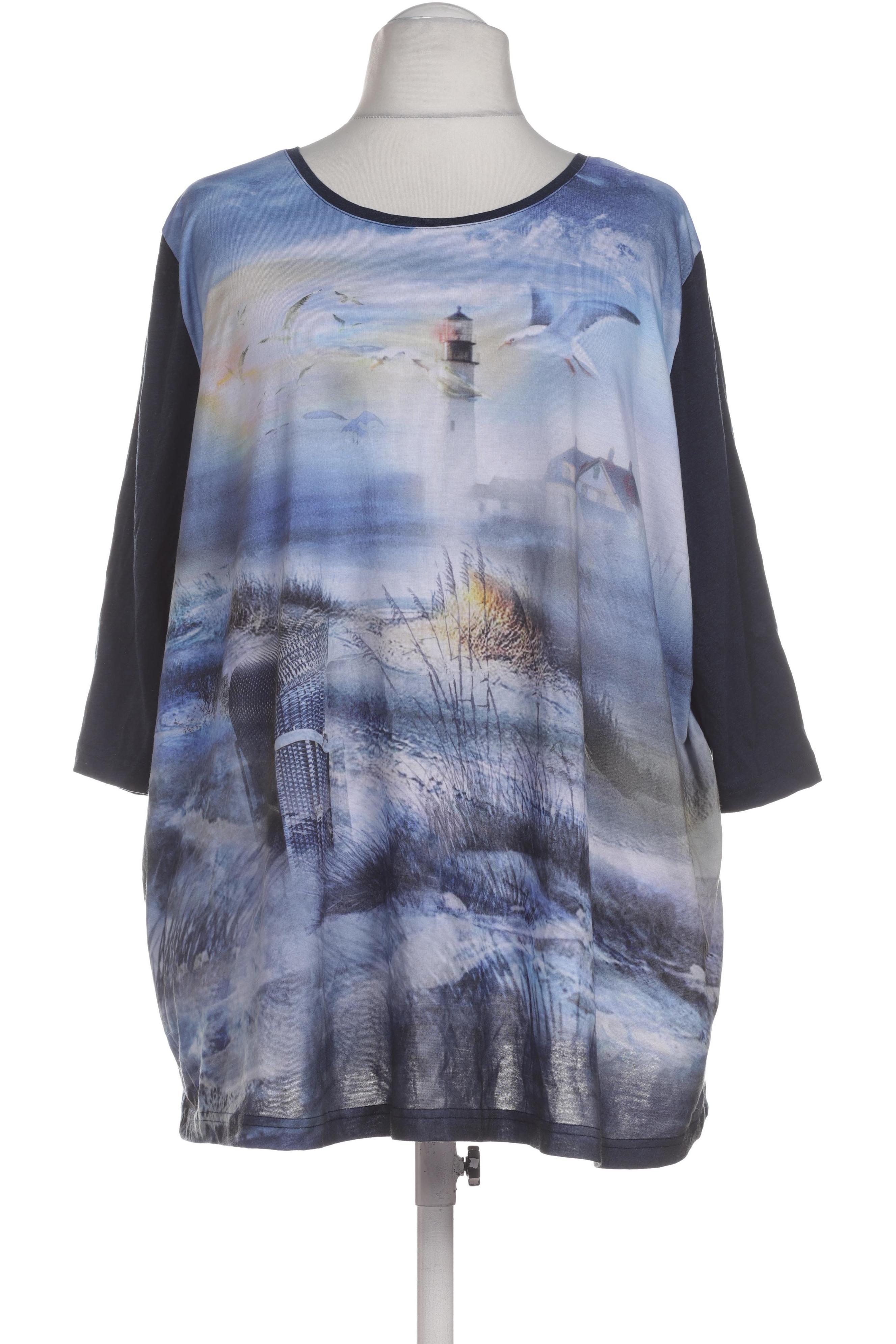 

Ulla Popken Damen T-Shirt, blau, Gr. 58