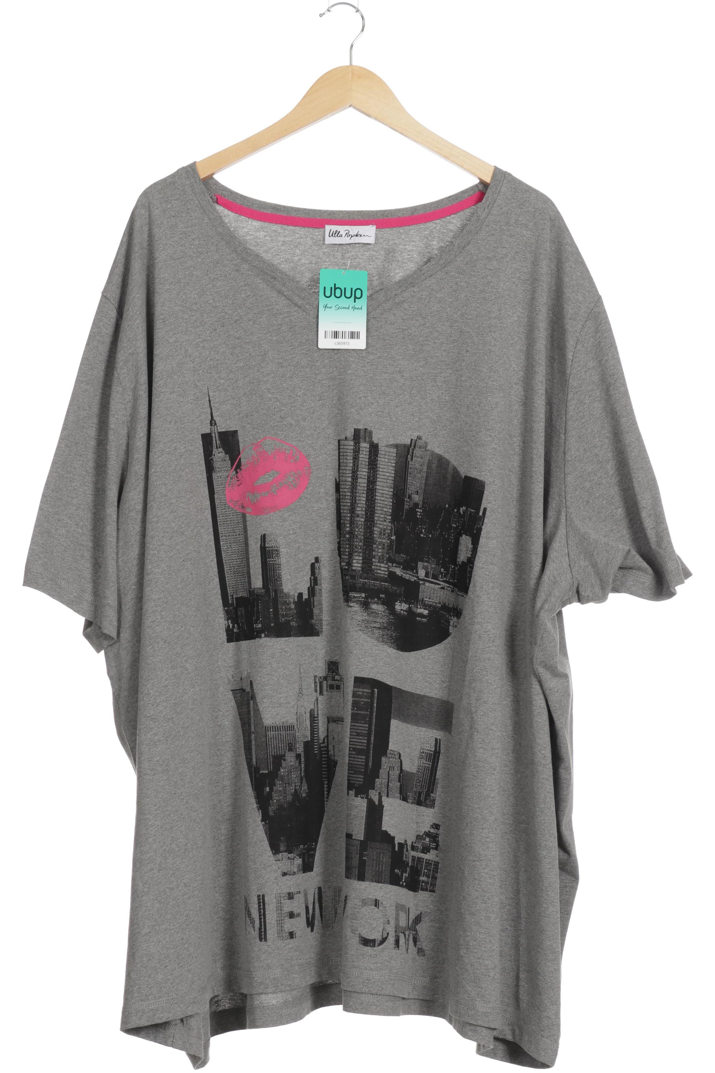 

Ulla Popken Damen T-Shirt, grau, Gr. 66