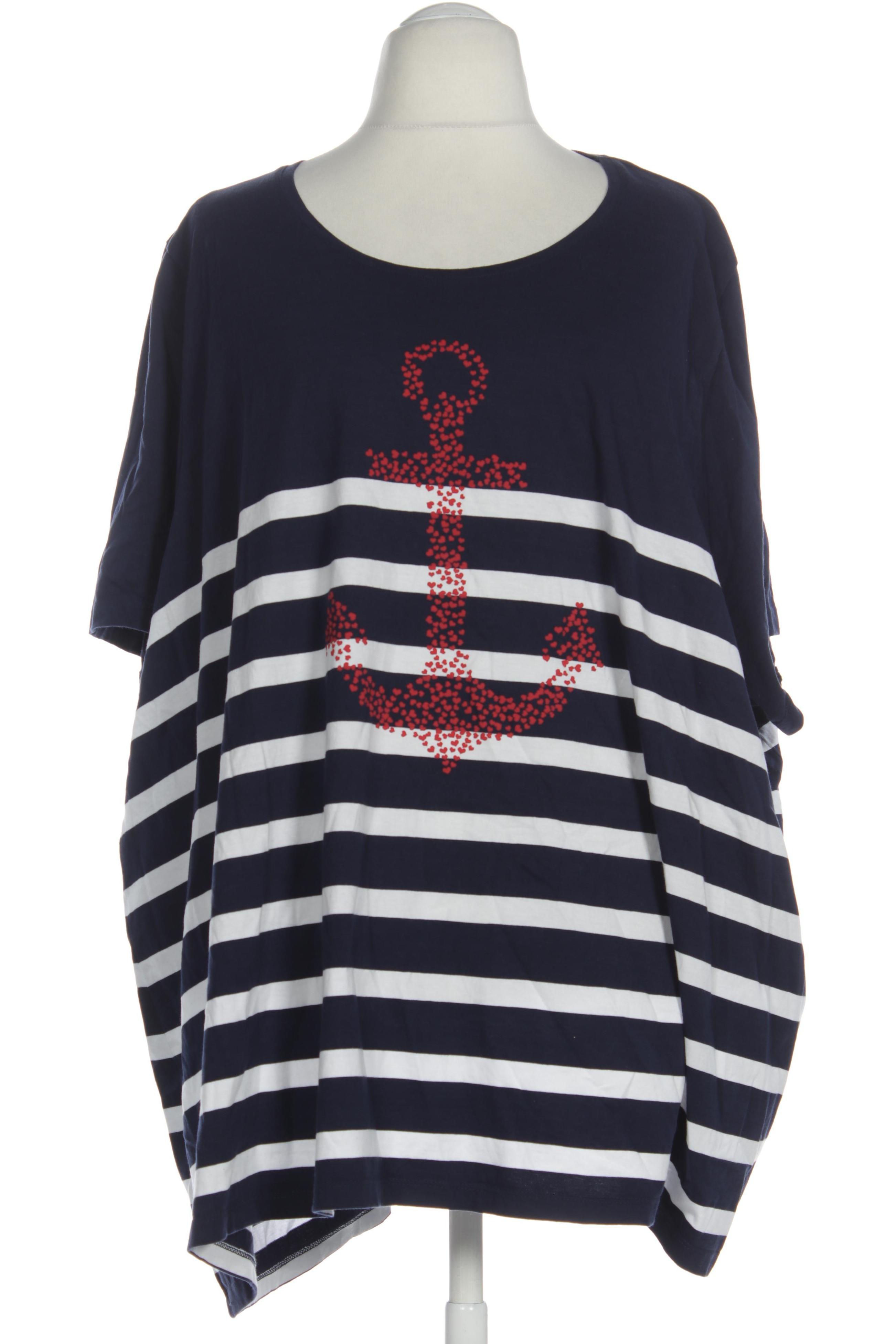 

Ulla Popken Damen T-Shirt, blau, Gr. 66