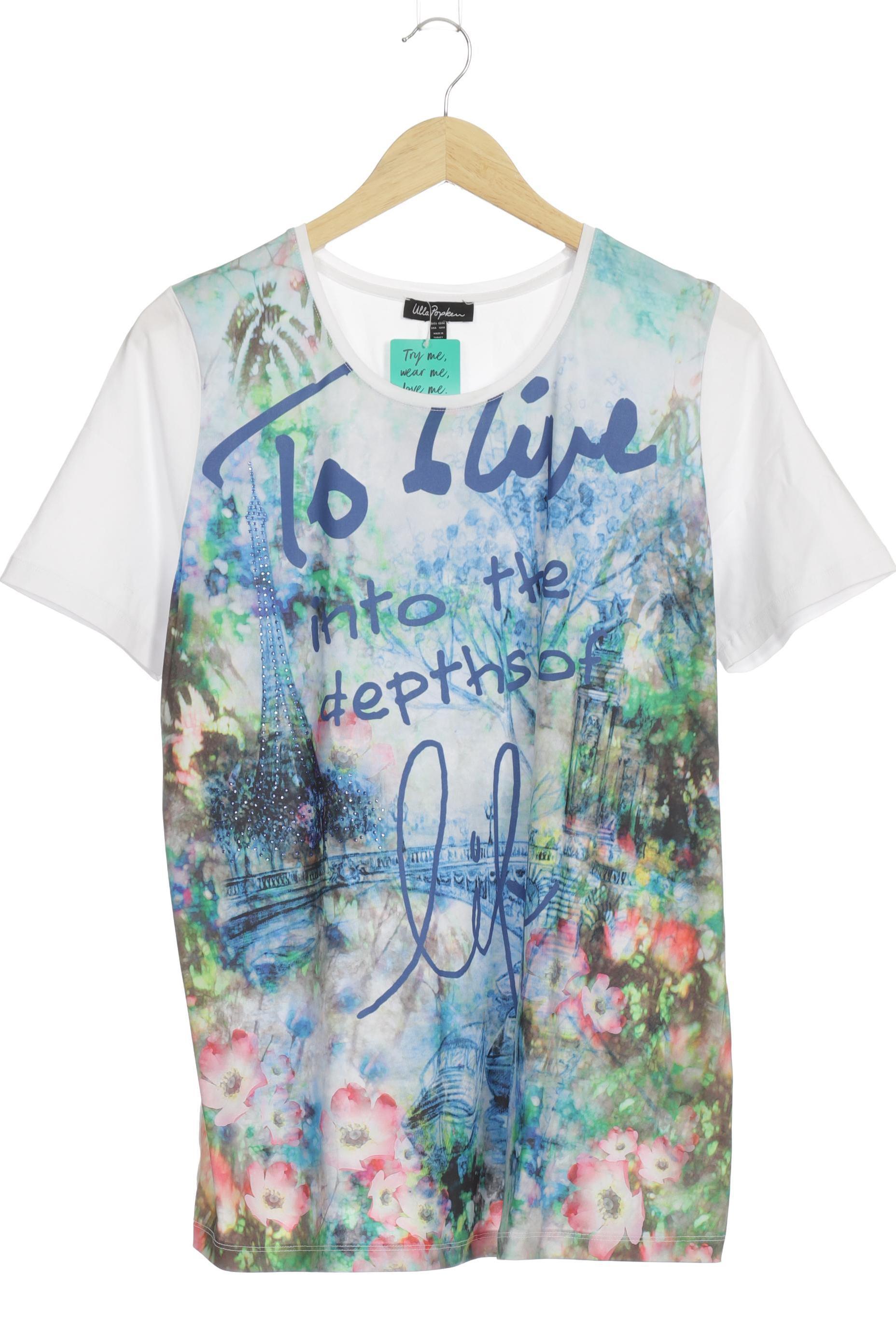 

Ulla Popken Damen T-Shirt, blau, Gr. 42