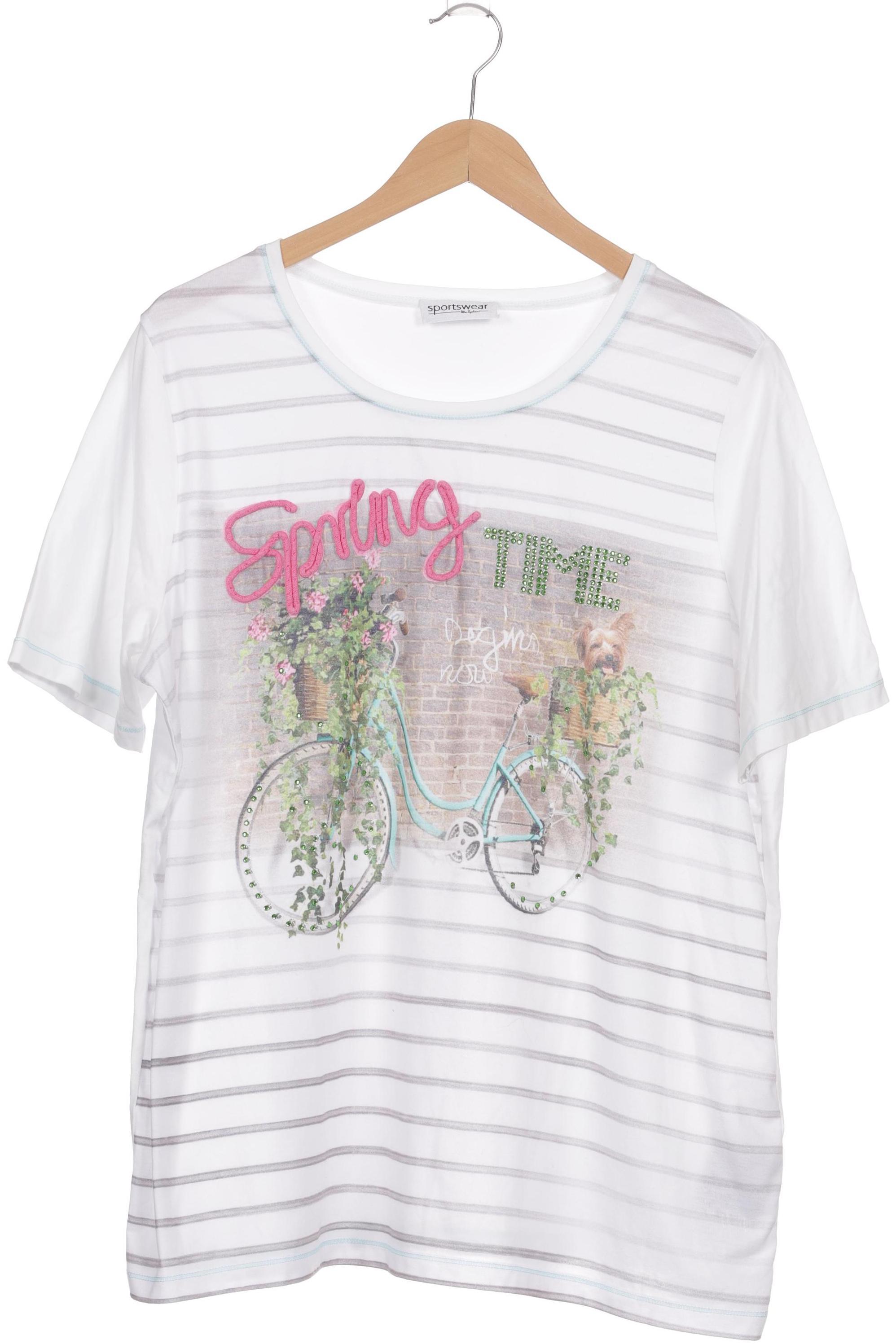 

Ulla Popken Damen T-Shirt, weiß, Gr. 46