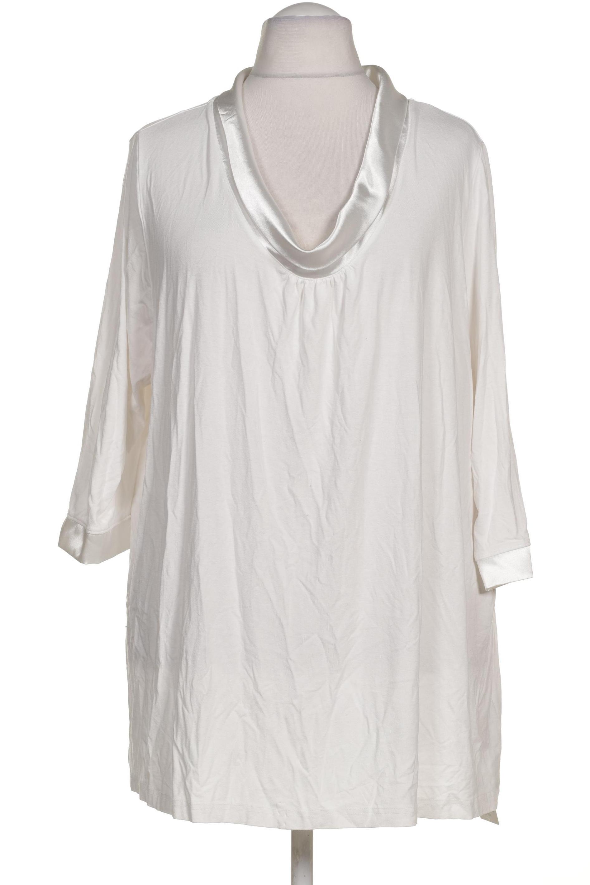 

Ulla Popken Damen Langarmshirt, weiß, Gr. 54