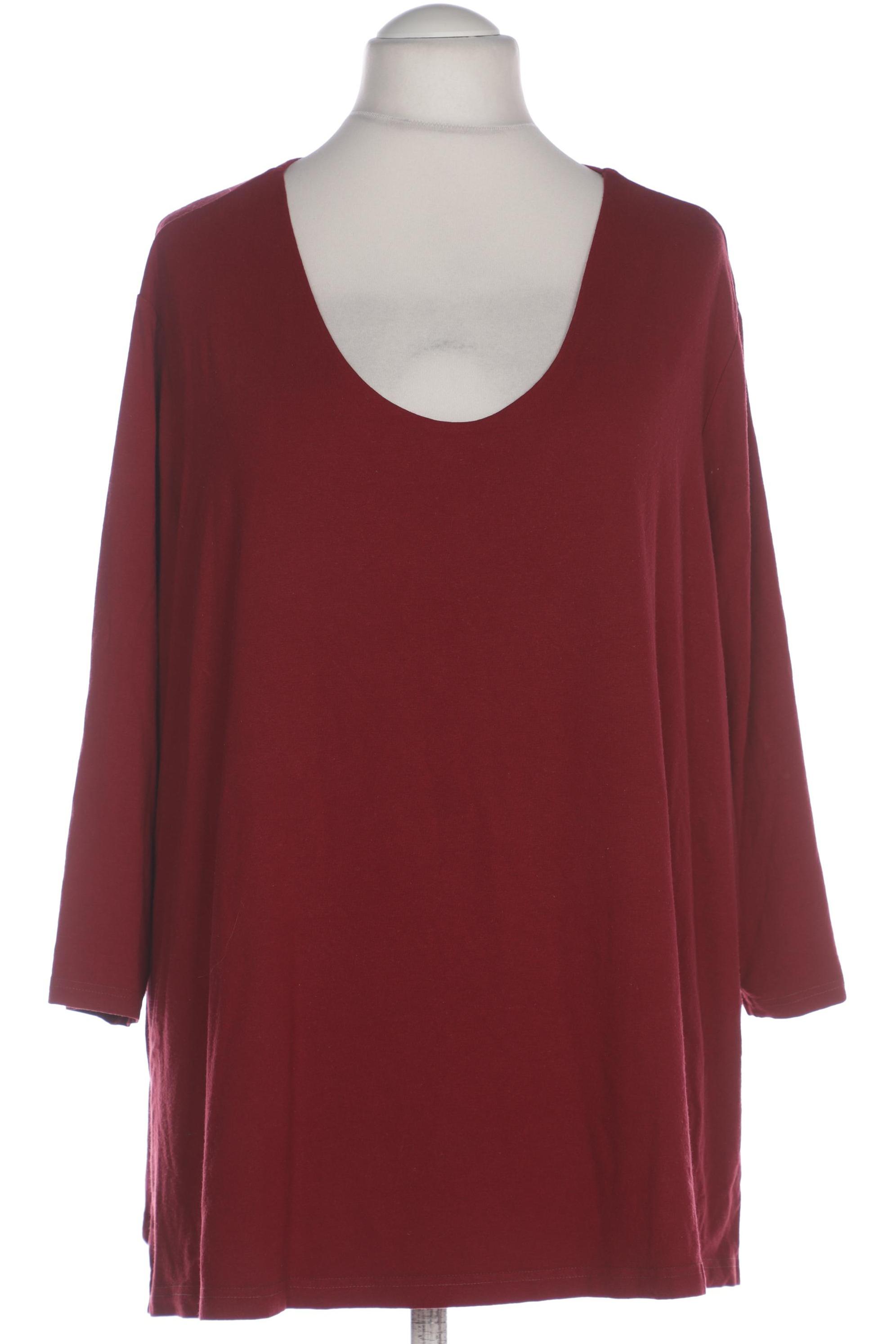 

Ulla Popken Damen Langarmshirt, bordeaux, Gr. 54