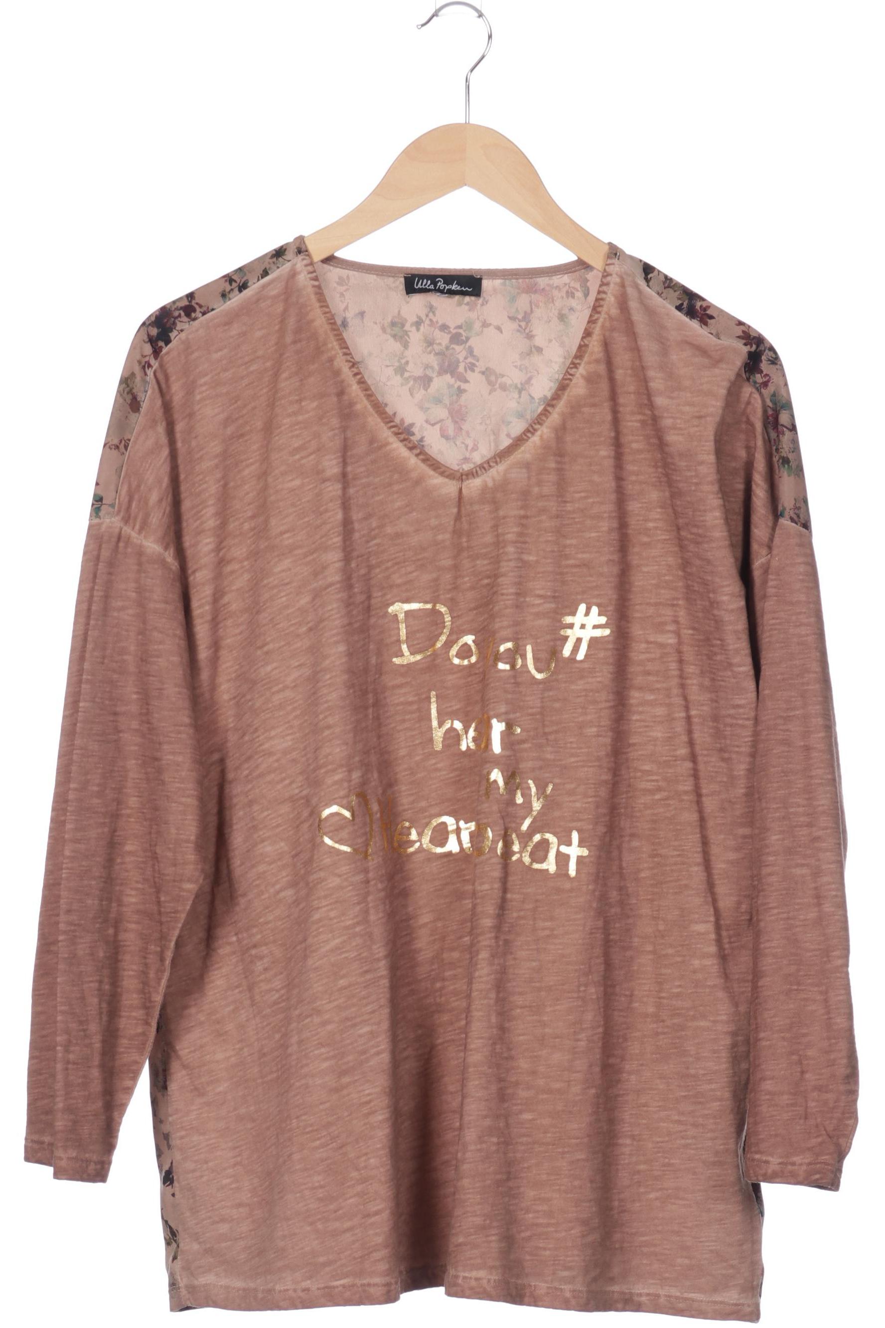 

Ulla Popken Damen Langarmshirt, braun, Gr. 56