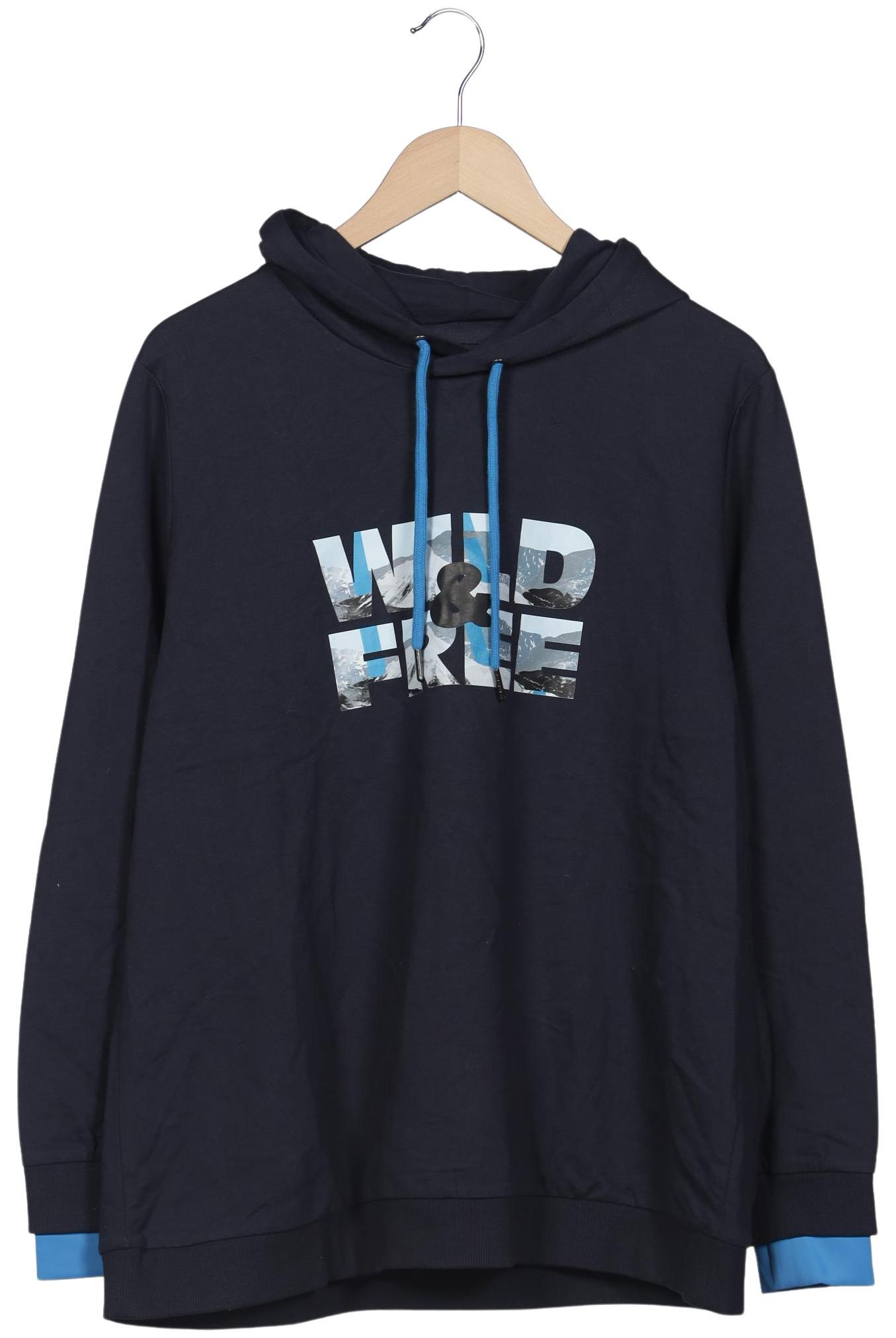 

Ulla Popken Damen Kapuzenpullover, marineblau, Gr. 46