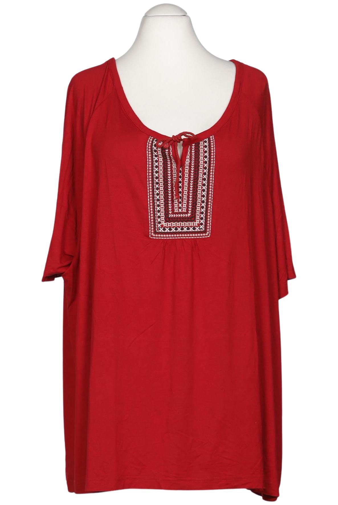 

Ulla Popken Damen T-Shirt, rot, Gr. 58