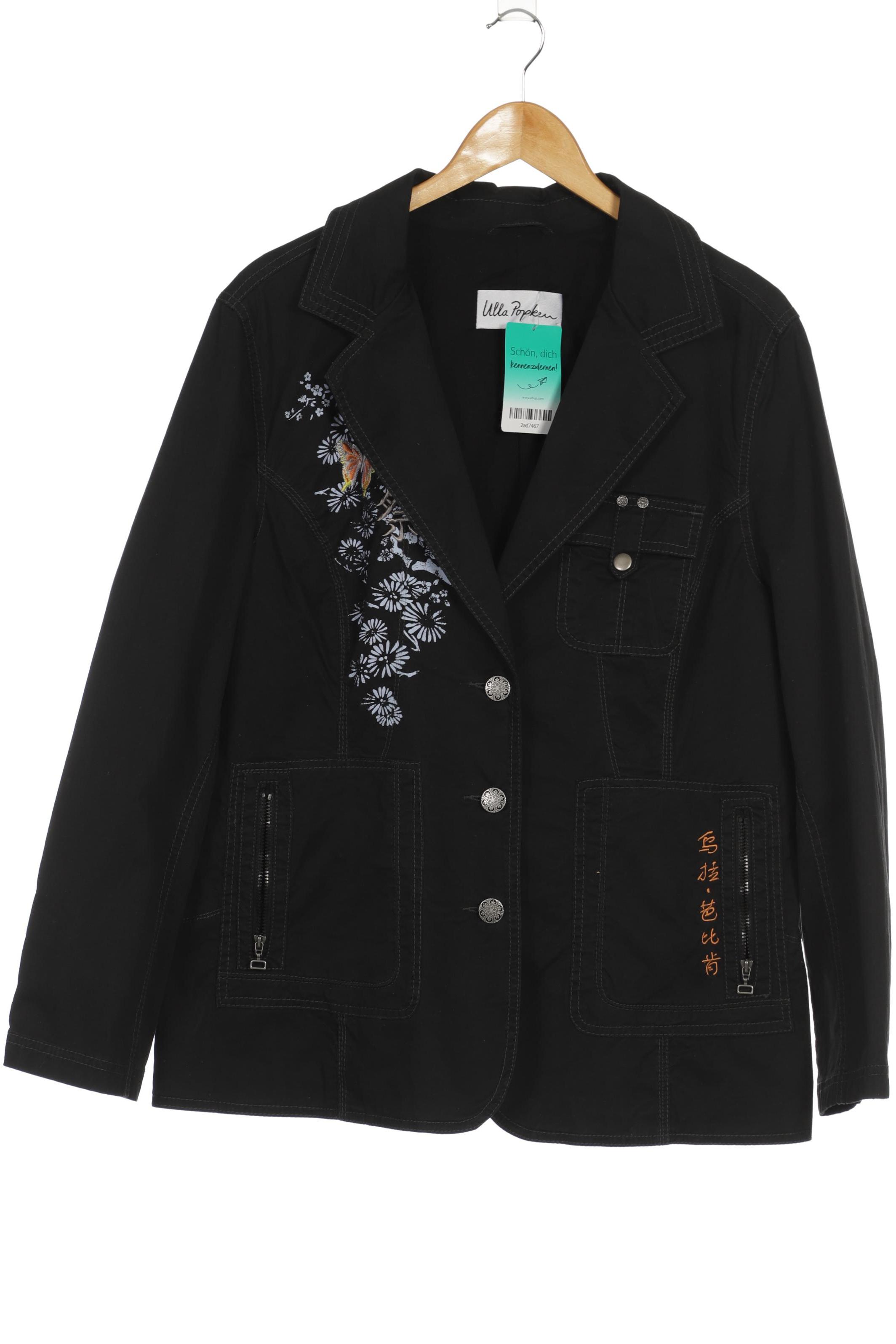 

Ulla Popken Damen Blazer, schwarz, Gr. 46