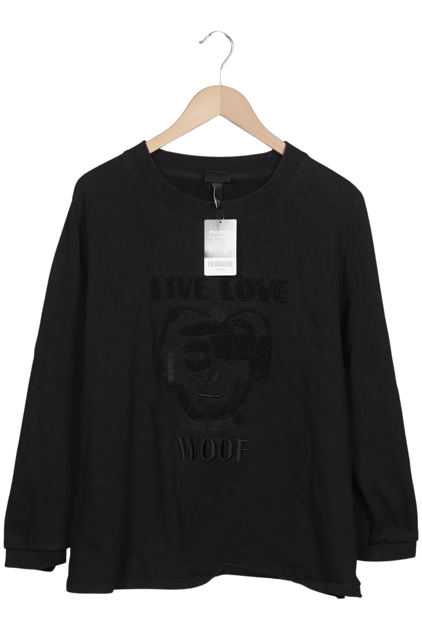 

Ulla Popken Damen Sweatshirt, schwarz, Gr. 50