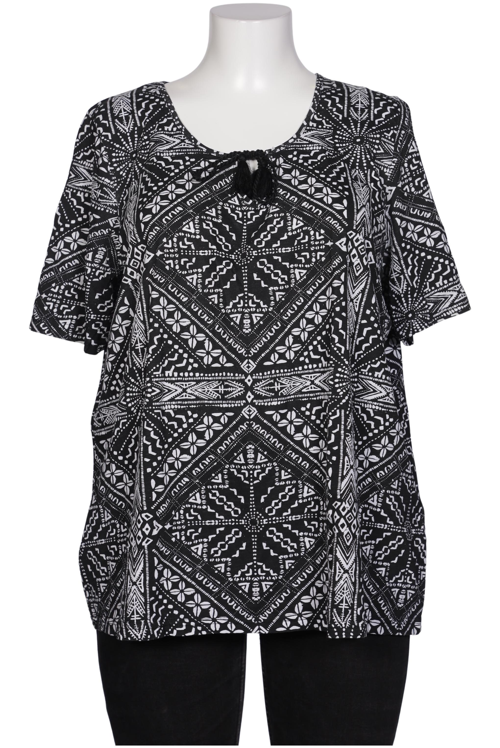 

Ulla Popken Damen Bluse, schwarz, Gr. 46