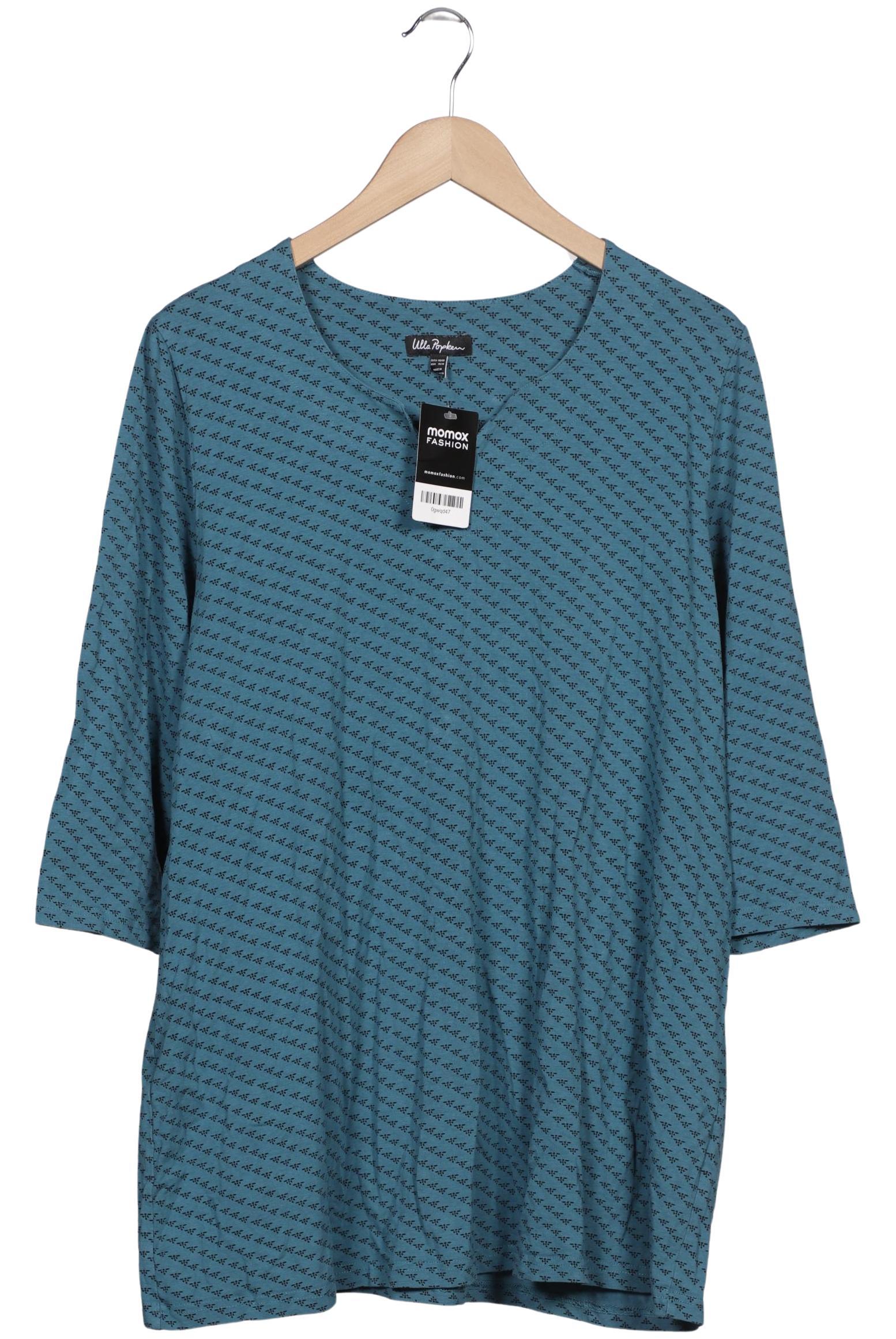 

Ulla Popken Damen Langarmshirt, türkis, Gr. 46