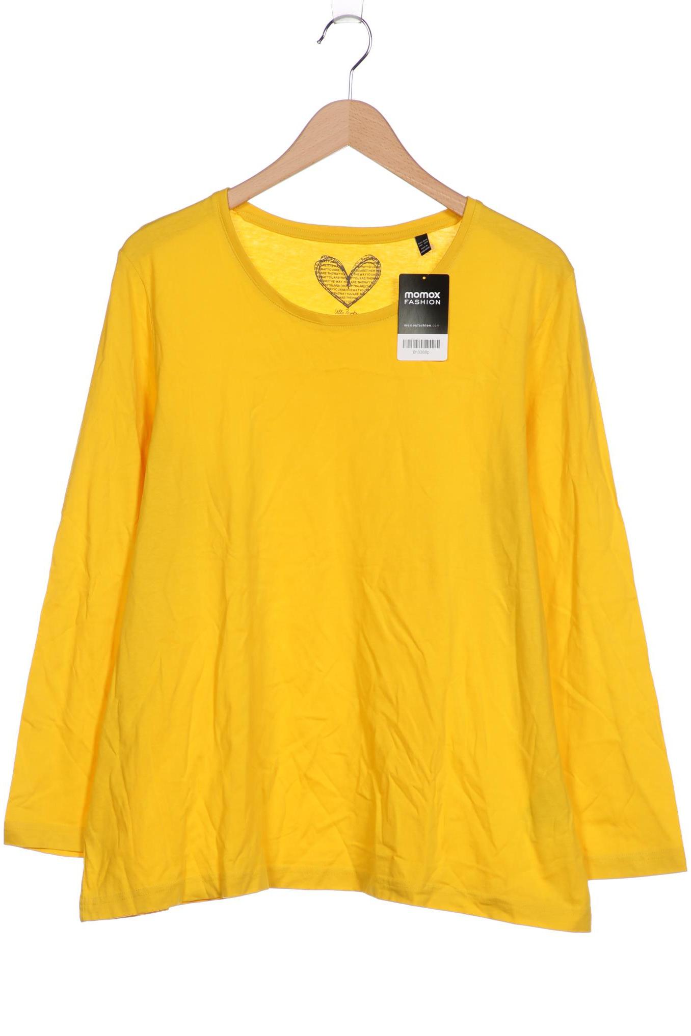 

Ulla Popken Damen Langarmshirt, gelb, Gr. 46